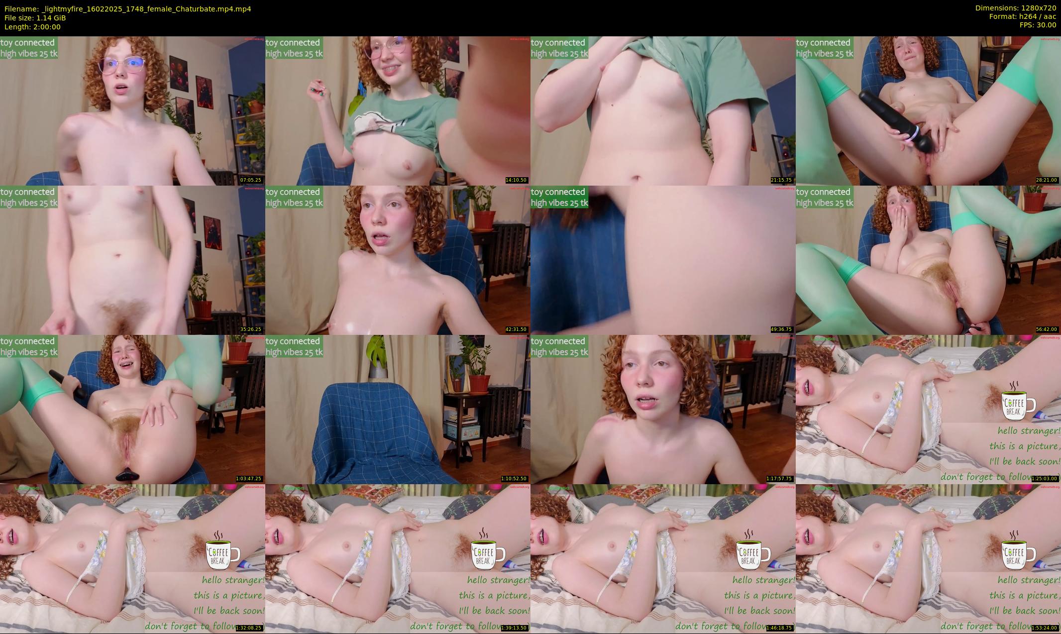 _lightmyfire — 120 minute Chaturbate female cam show recording, 720p, Feb 16, 2025