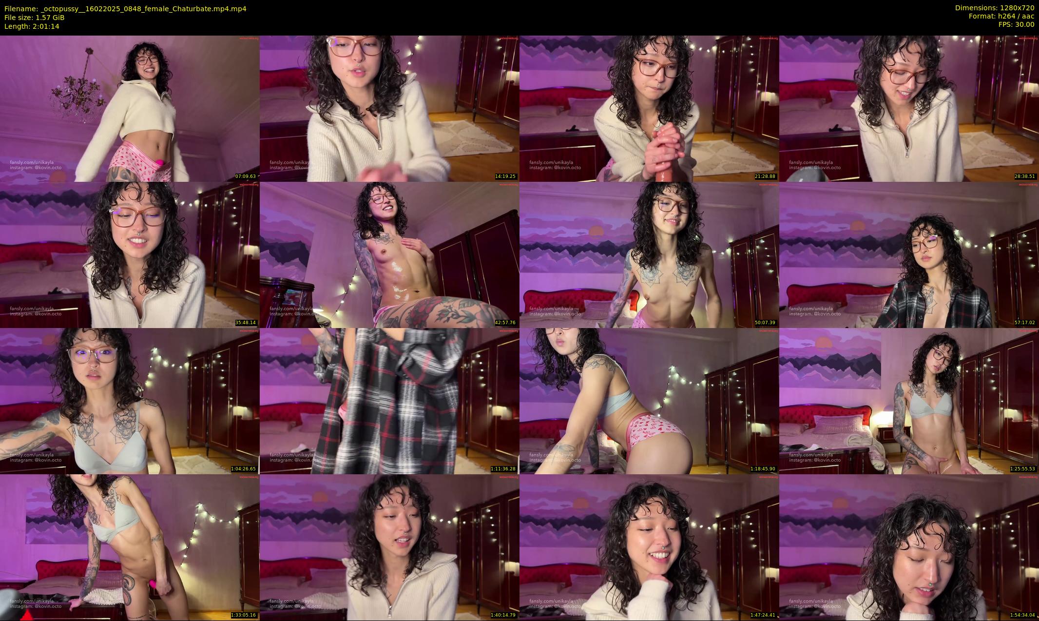 _octopussy_ — 122 minute Chaturbate female cam show recording, 720p, Feb 16, 2025