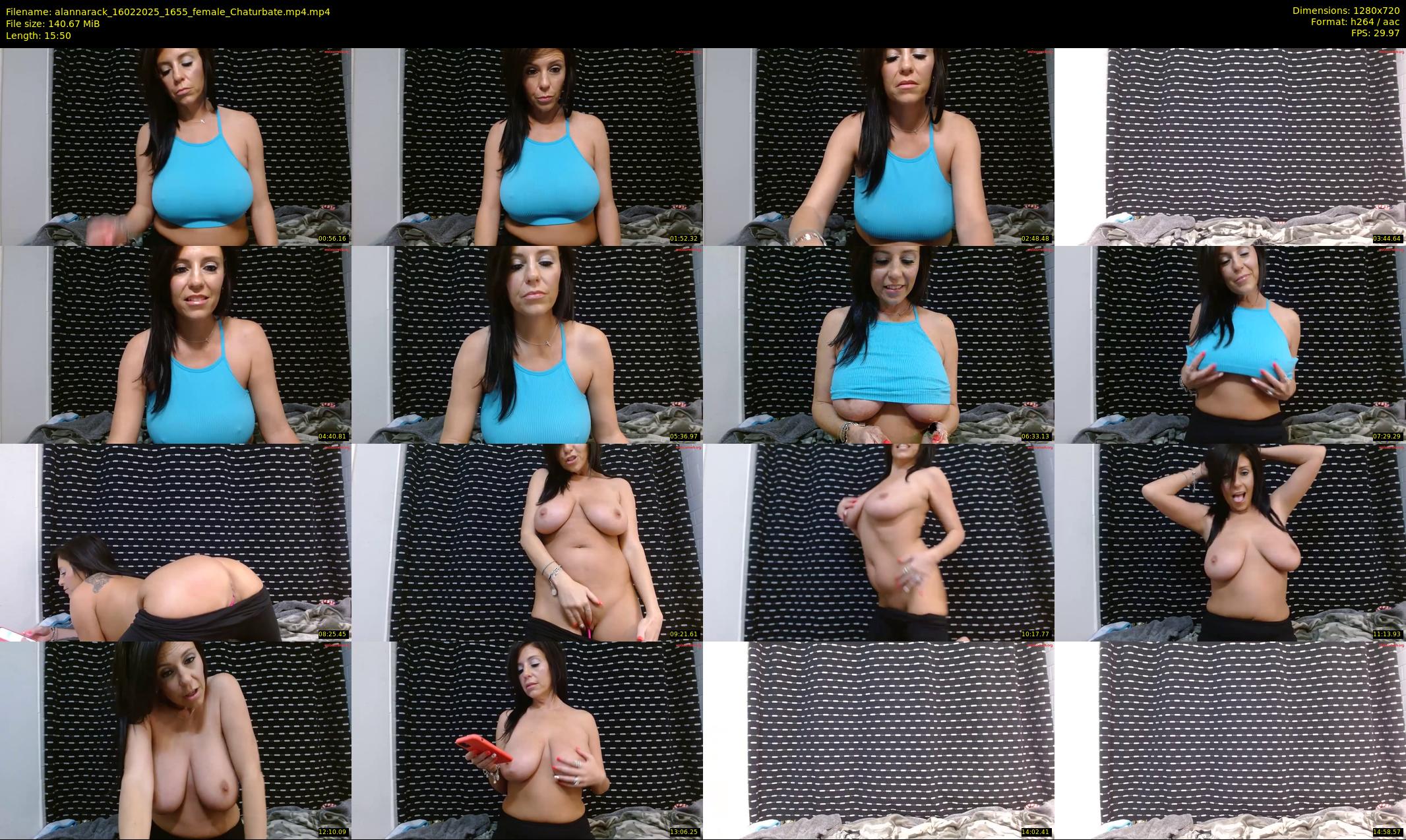 alannarack — 16 minute Chaturbate female cam show recording, 720p, Feb 16, 2025