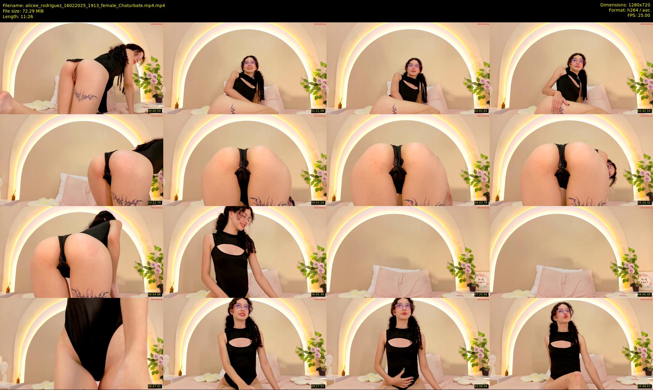 alicee_rodriguez — 12 minute Chaturbate female cam show recording, 720p, Feb 16, 2025
