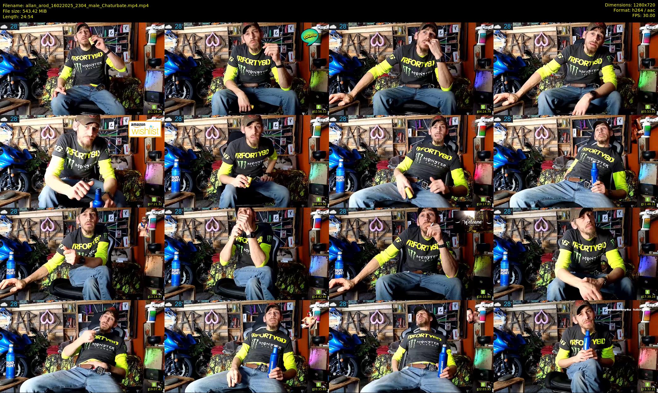 allan_arod — 25 minute Chaturbate male cam show recording, 720p, Feb 16, 2025
