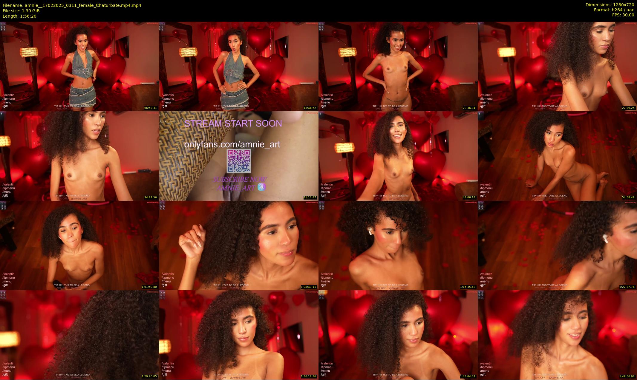 amnie_ — 117 minute Chaturbate female cam show recording, 720p, Feb 17, 2025