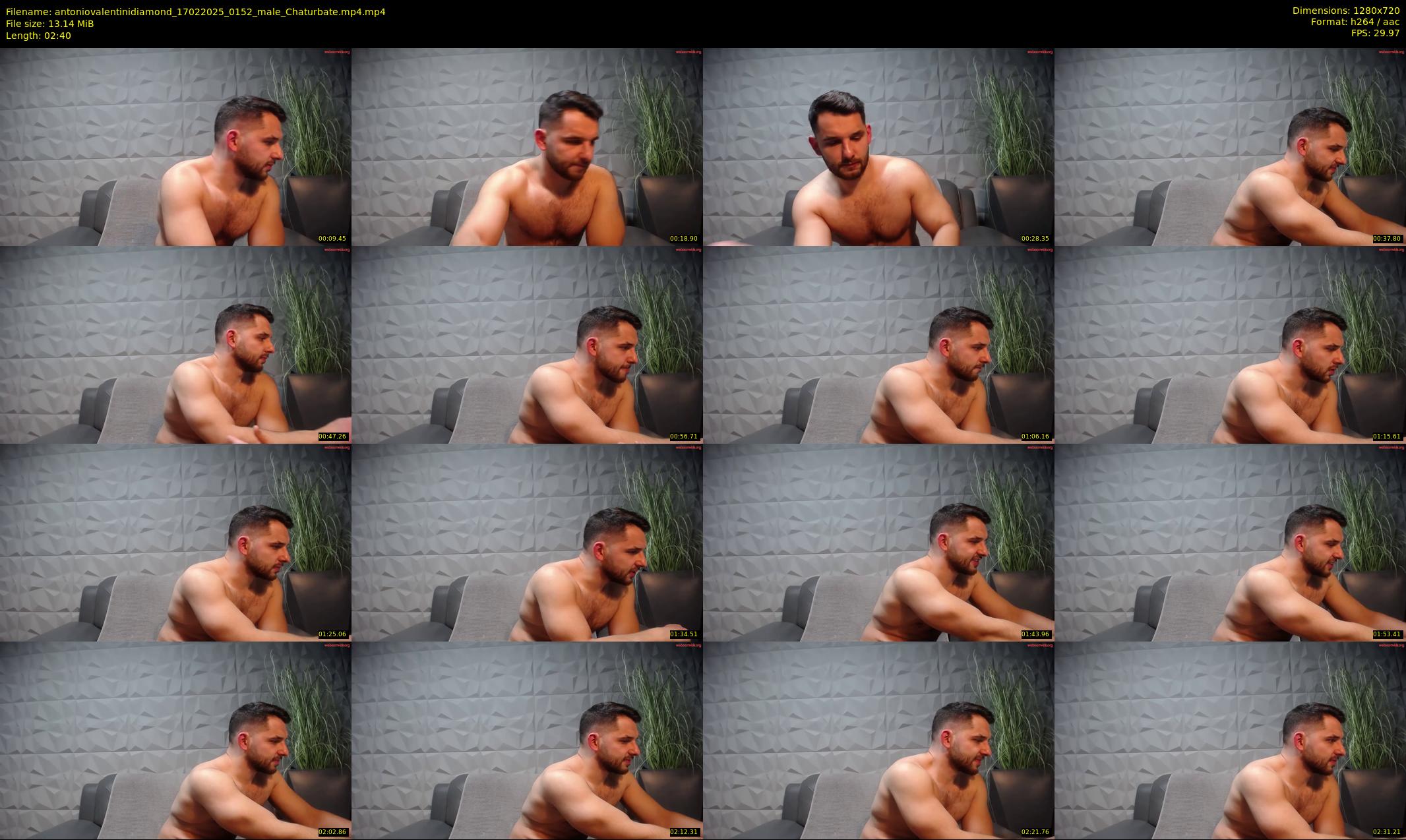 antoniovalentinidiamond — 3 minute Chaturbate male cam show recording, 720p, Feb 17, 2025