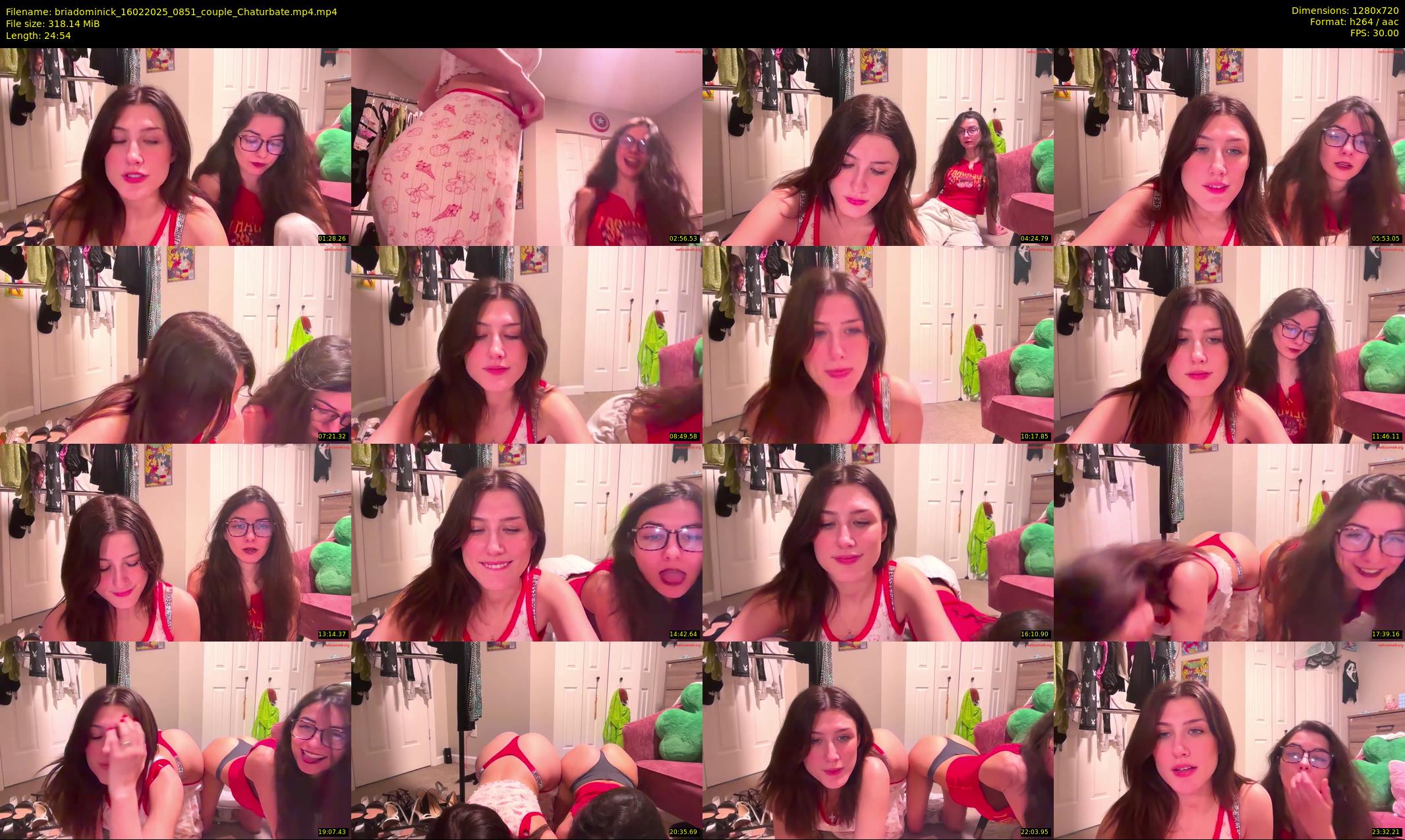 briadominick — 25 minute Chaturbate couple cam show recording, 720p, Feb 16, 2025
