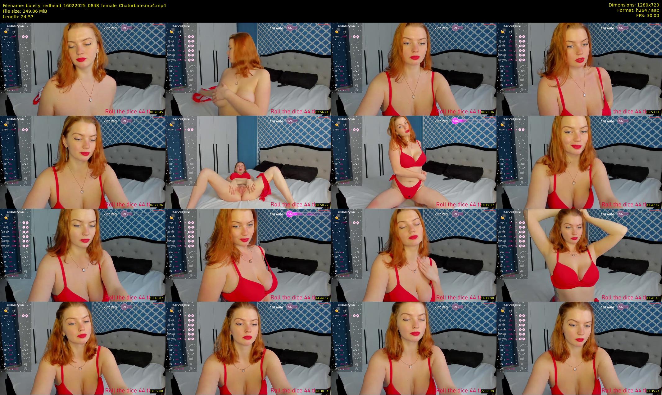 buusty_redhead — 25 minute Chaturbate female cam show recording, 720p, Feb 16, 2025