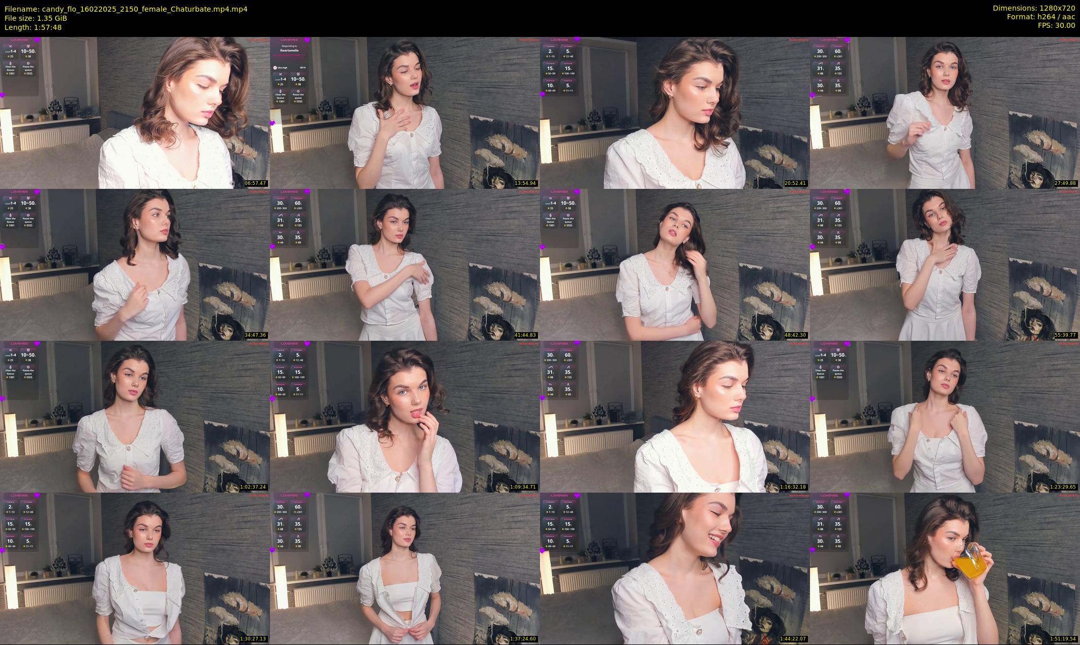 candy_flo — 118 minute Chaturbate female cam show recording, 720p, Feb 16, 2025