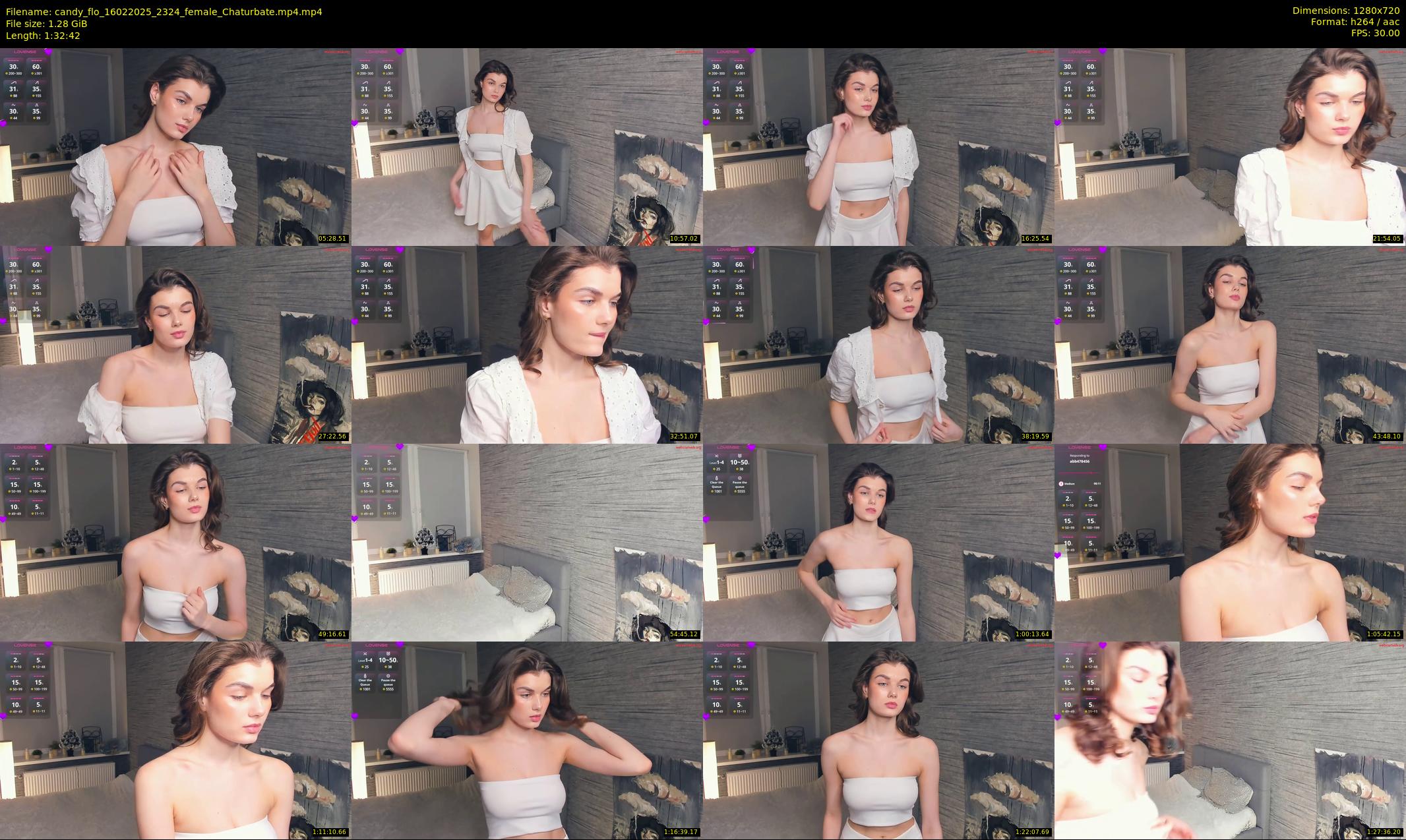 candy_flo — 93 minute Chaturbate female cam show recording, 720p, Feb 16, 2025