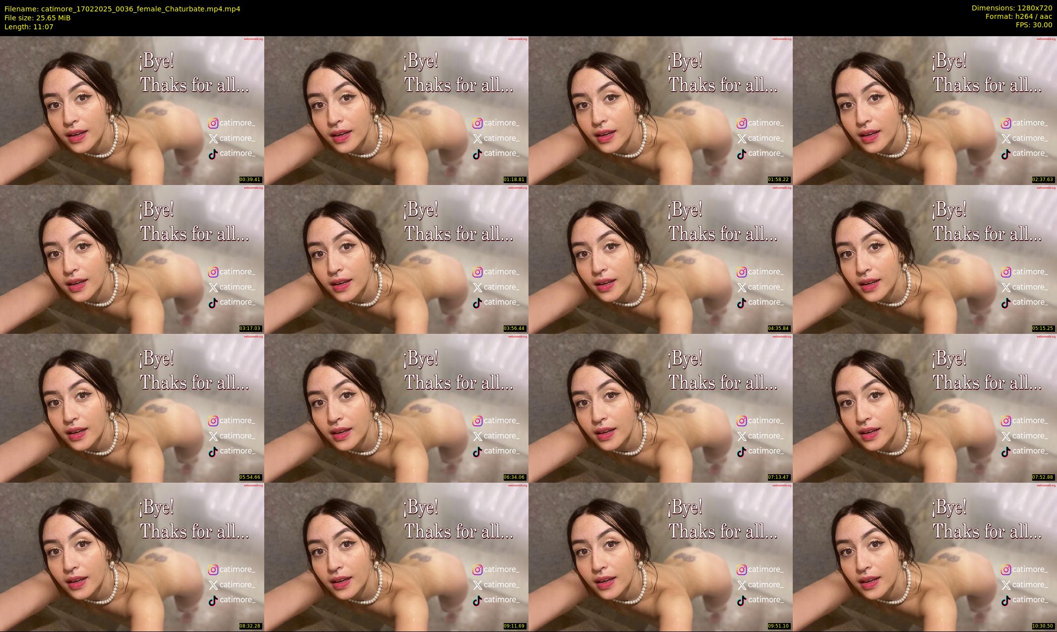 catimore — 12 minute Chaturbate female cam show recording, 720p, Feb 17, 2025