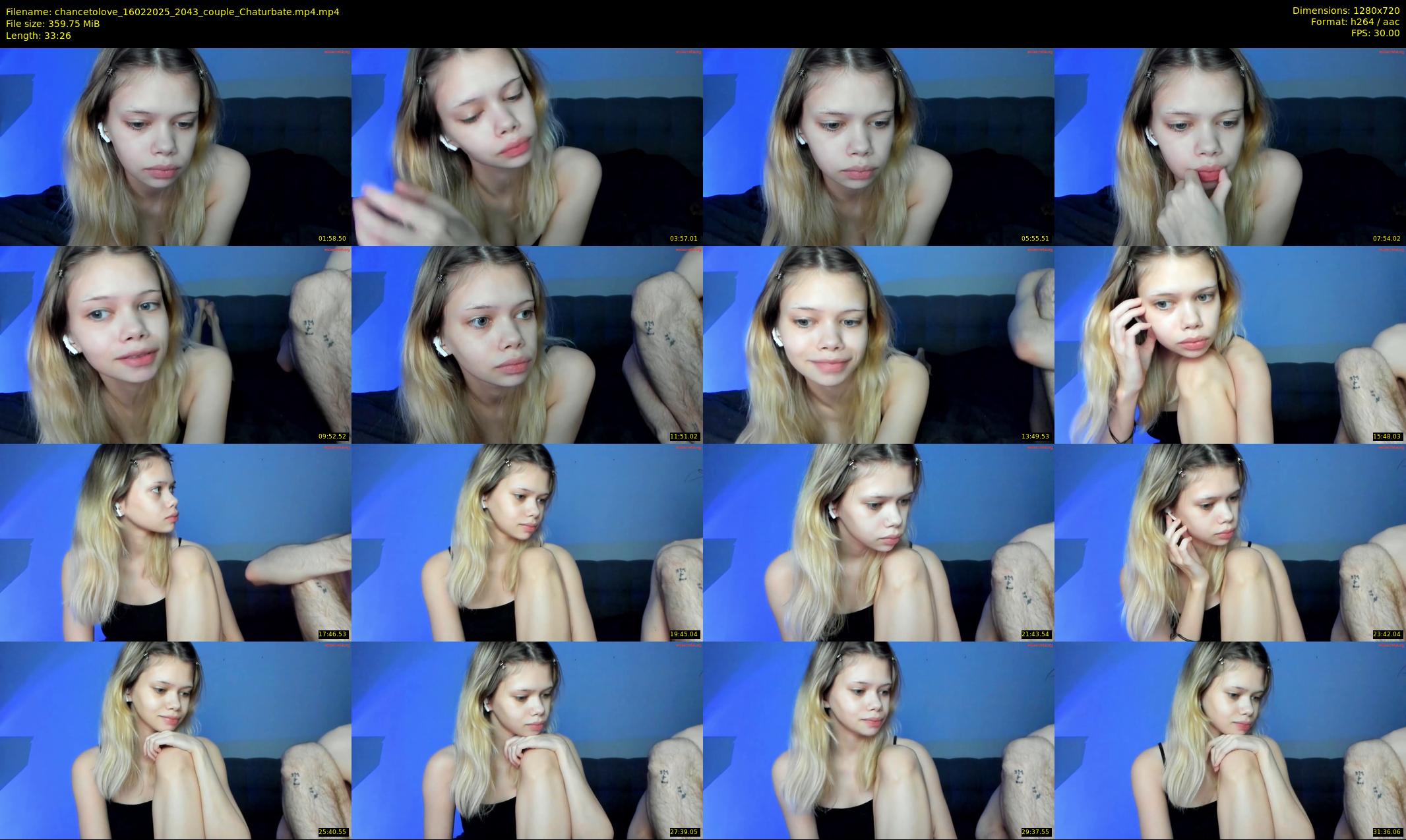 chancetolove — 34 minute Chaturbate couple cam show recording, 720p, Feb 16, 2025