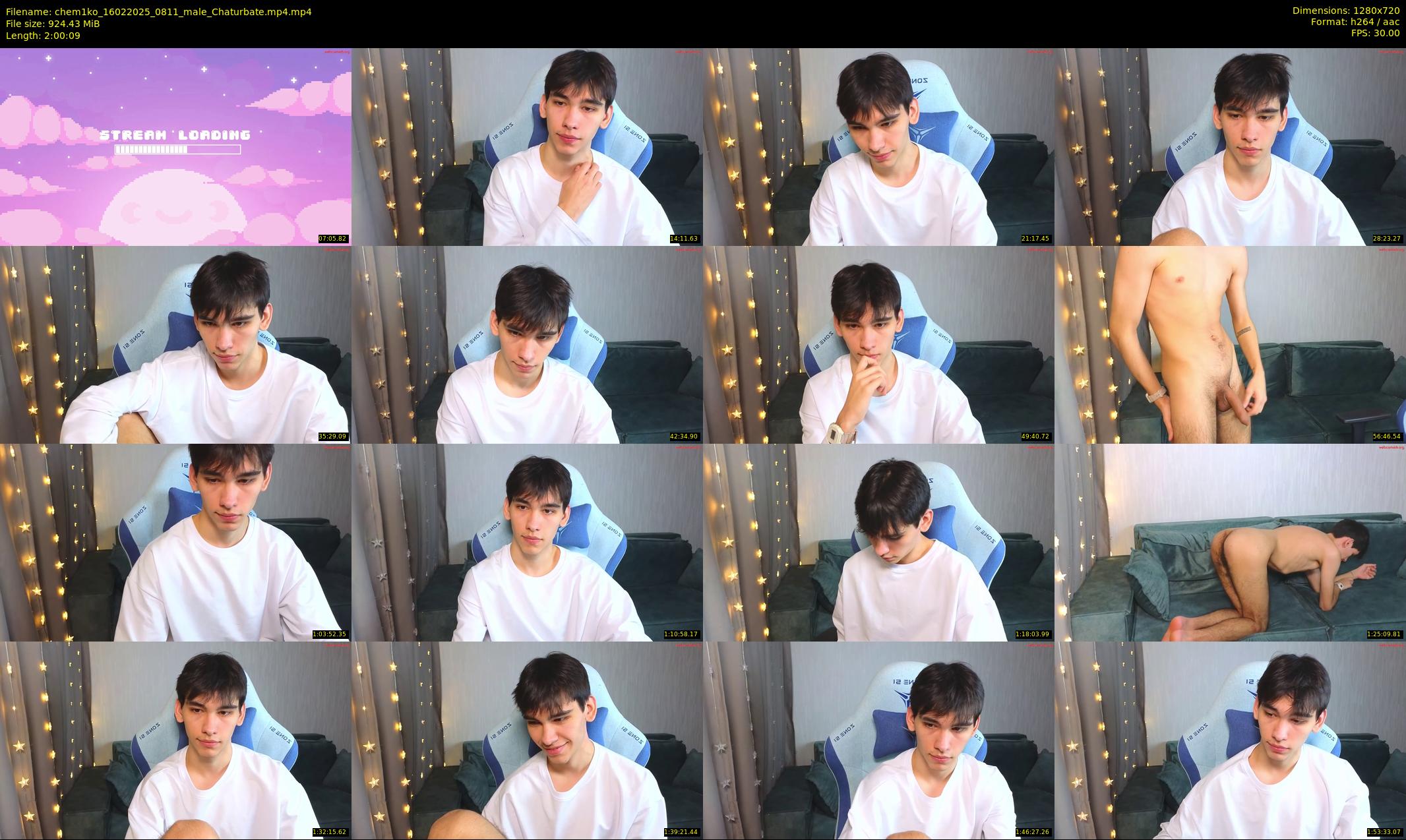 chem1ko — 121 minute Chaturbate male cam show recording, 720p, Feb 16, 2025