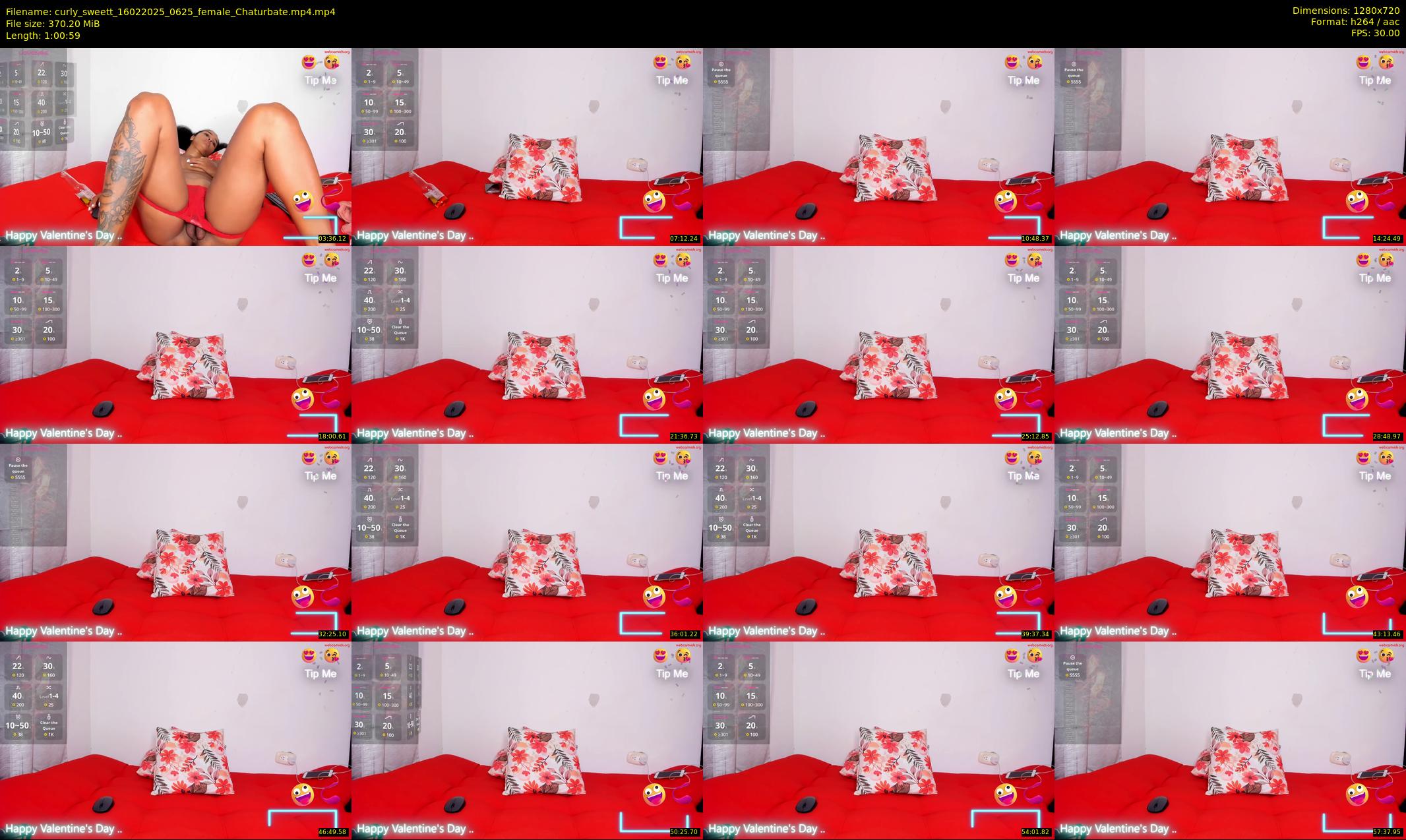 curly_sweett — 61 minute Chaturbate female cam show recording, 720p, Feb 16, 2025