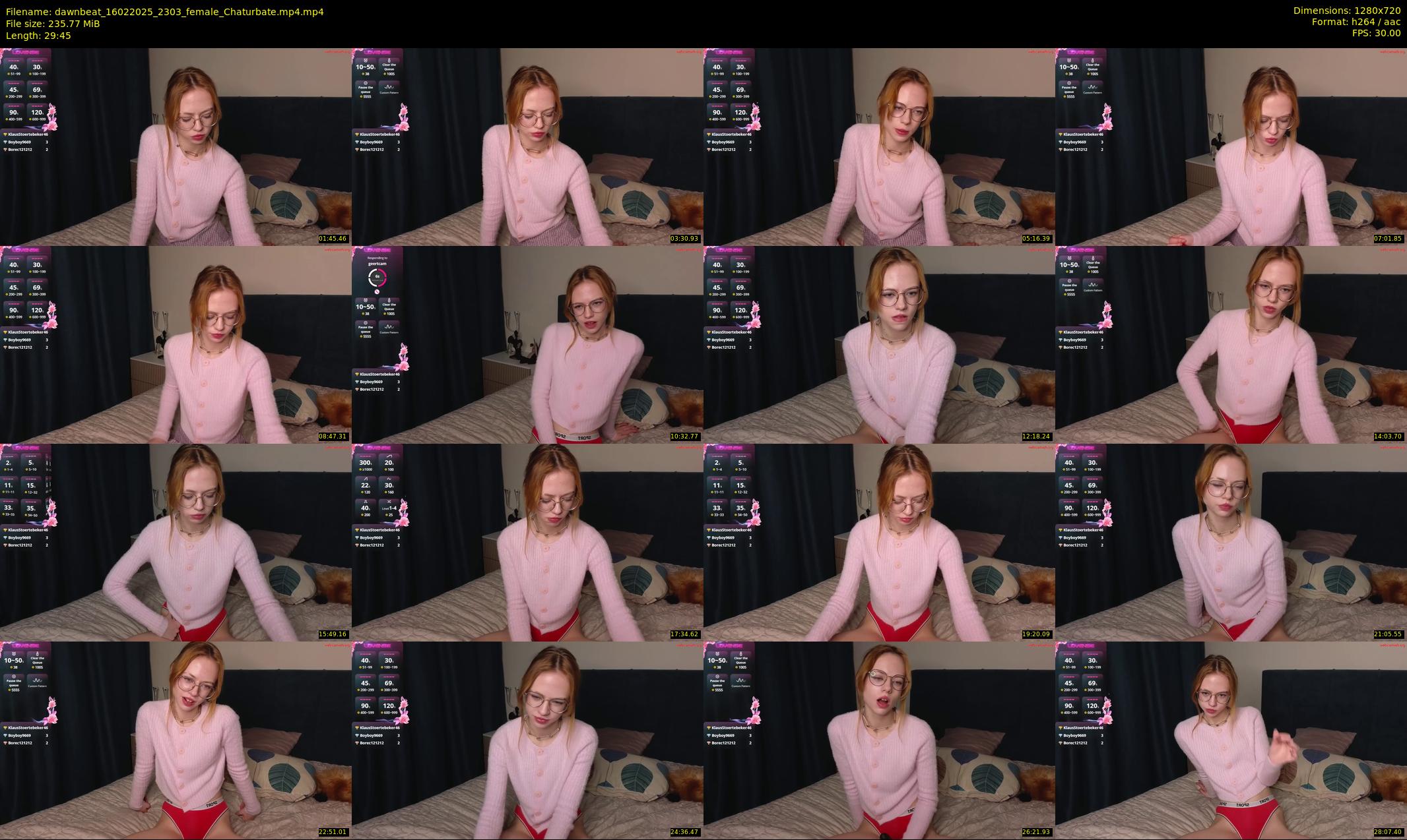dawnbeat — 30 minute Chaturbate female cam show recording, 720p, Feb 16, 2025