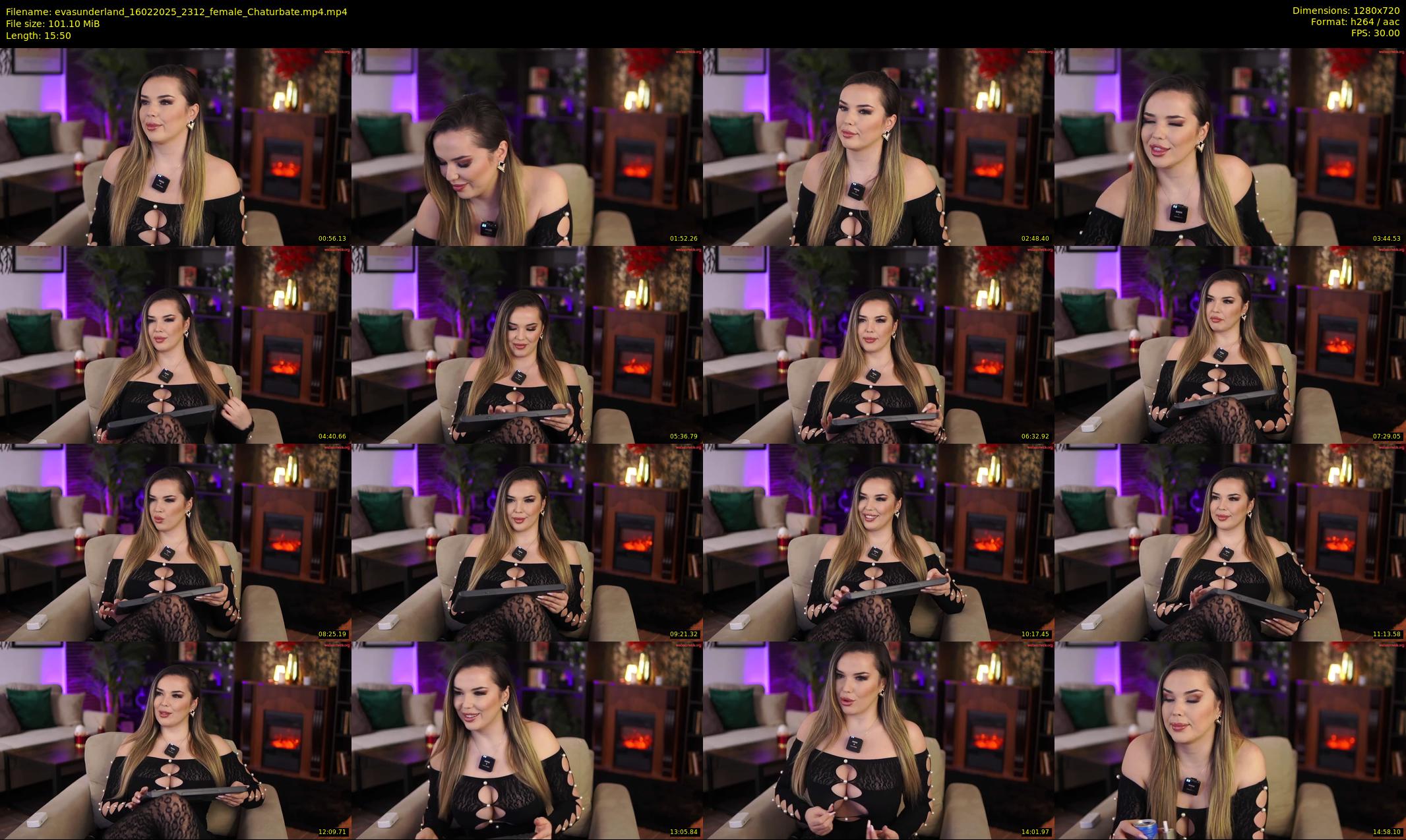 evasunderland — 16 minute Chaturbate female cam show recording, 720p, Feb 16, 2025