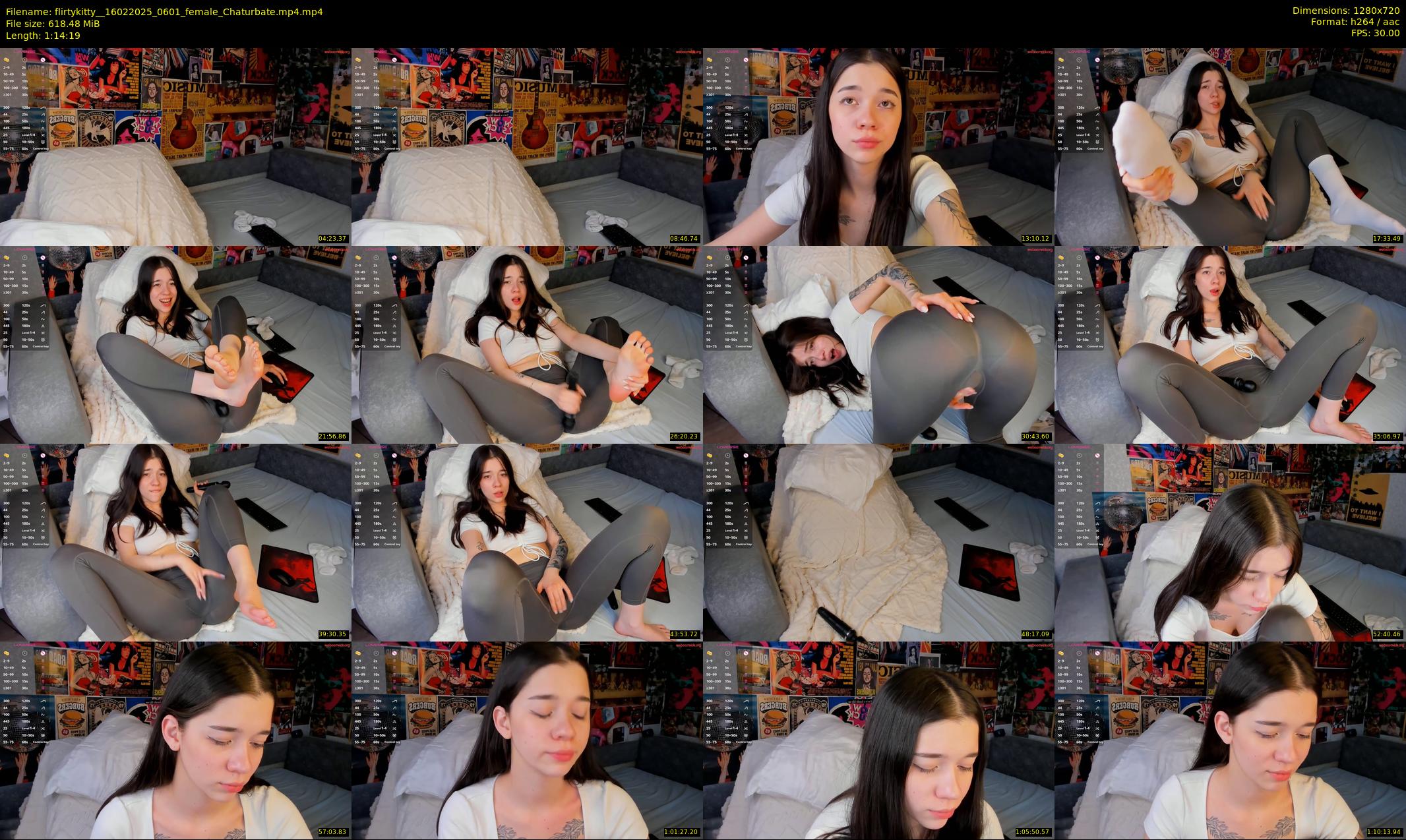 flirtykitty_ — 75 minute Chaturbate female cam show recording, 720p, Feb 16, 2025