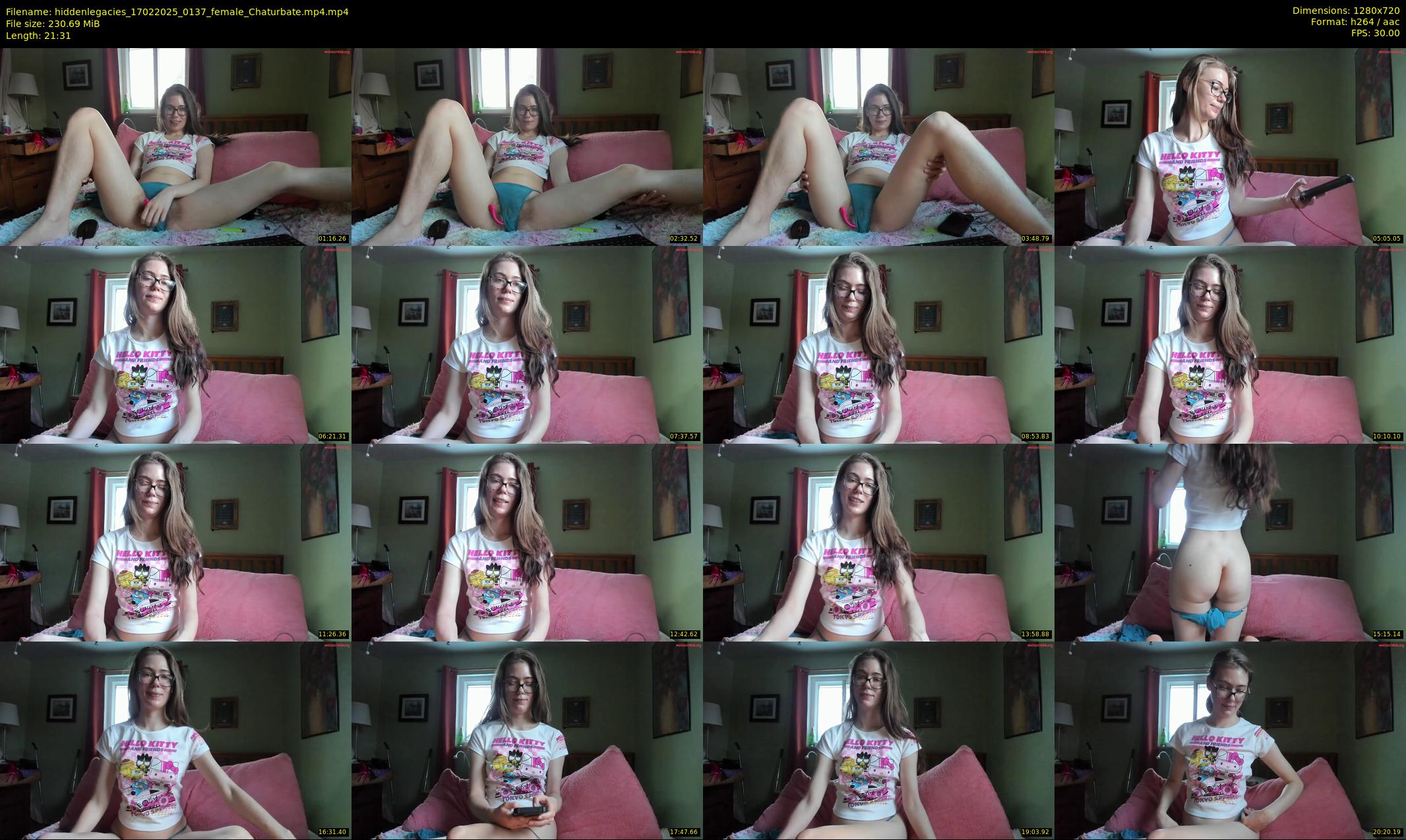 hiddenlegacies — 22 minute Chaturbate female cam show recording, 720p, Feb 17, 2025