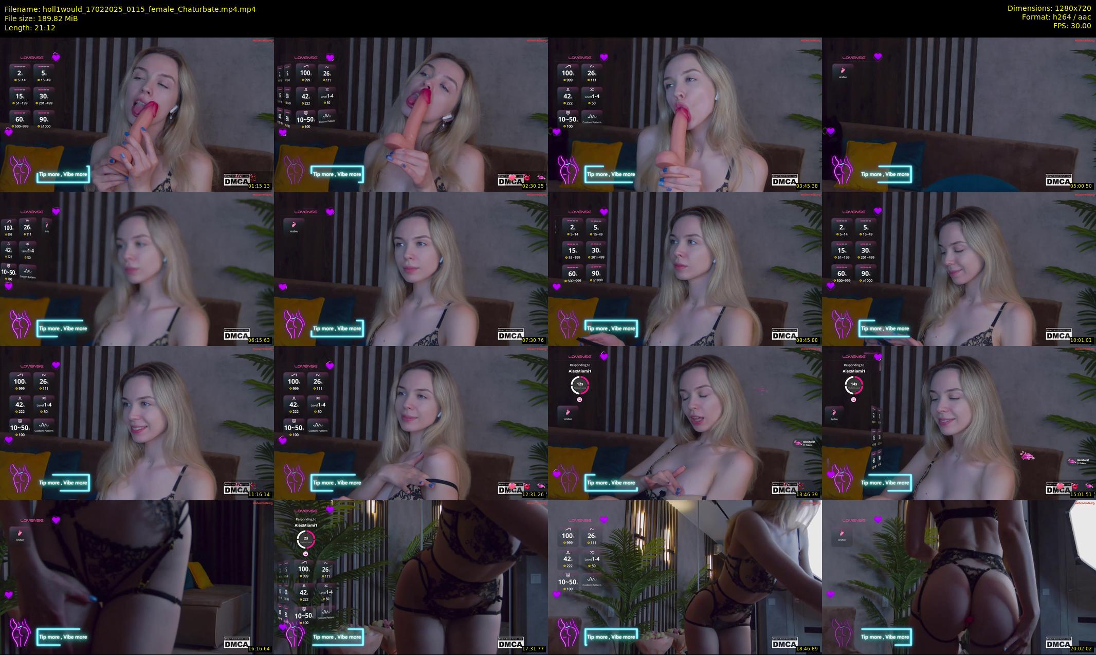holl1would — 22 minute Chaturbate female cam show recording, 720p, Feb 17, 2025