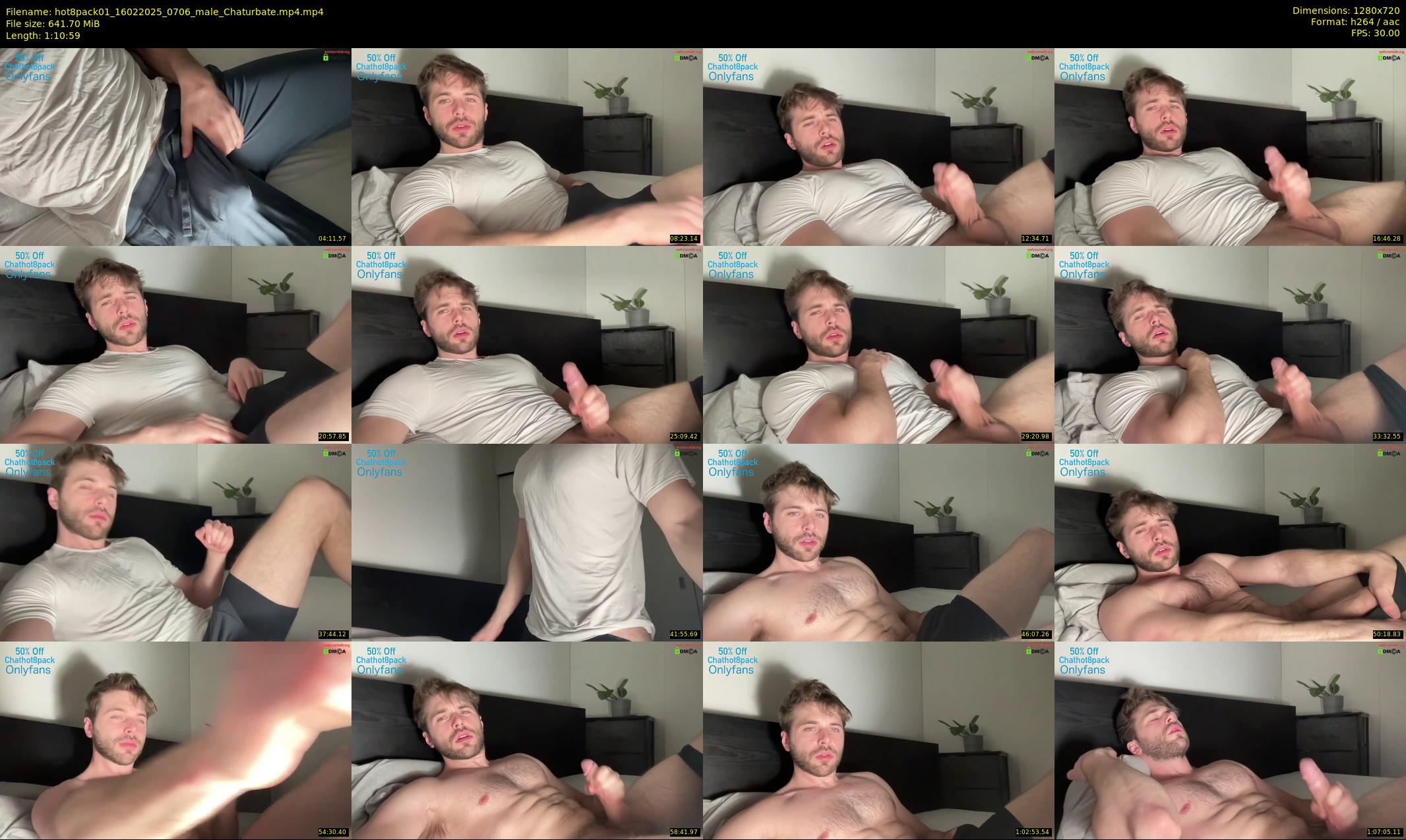 hot8pack01 — 71 minute Chaturbate male cam show recording, 720p, Feb 16, 2025