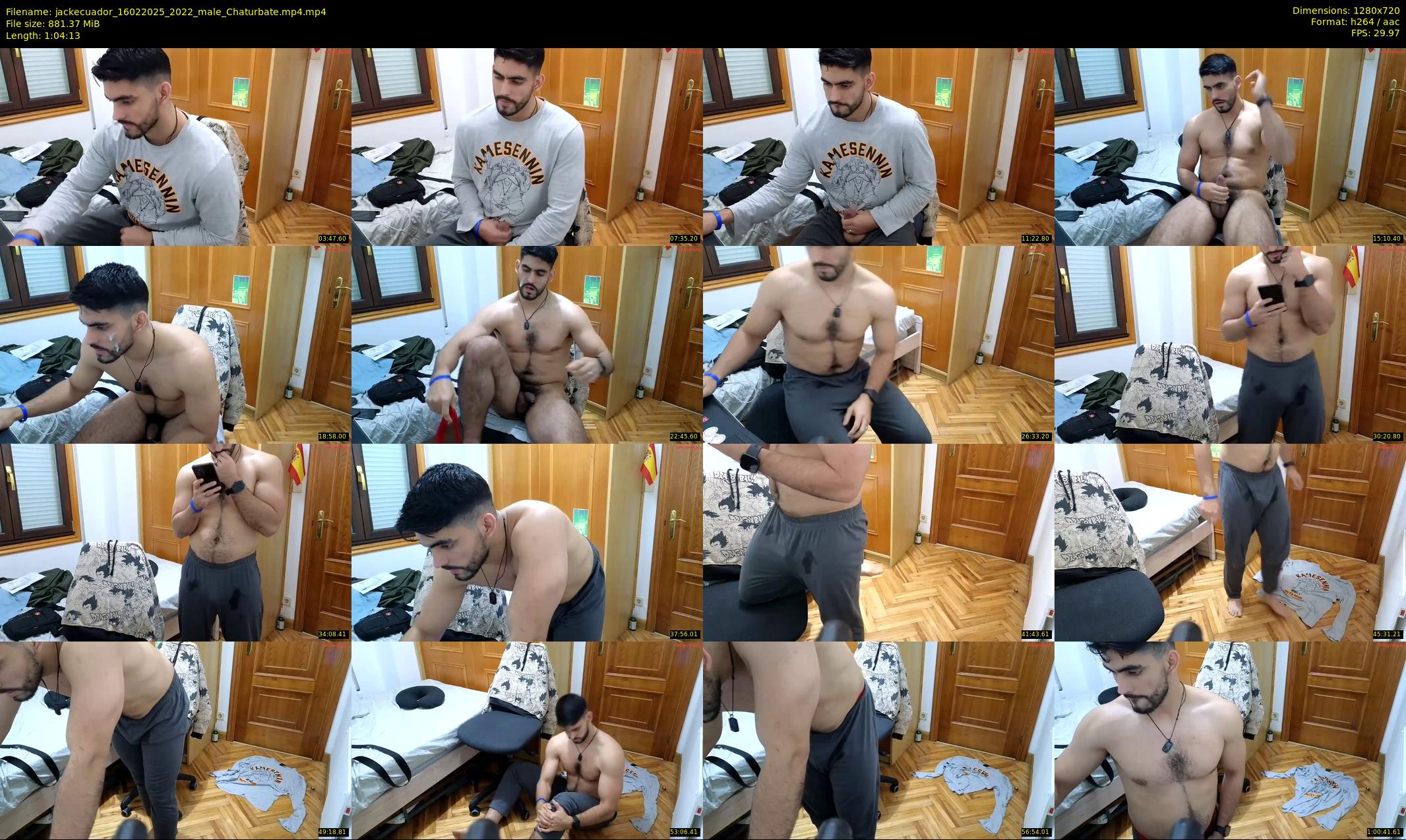jackecuador — 65 minute Chaturbate male cam show recording, 720p, Feb 16, 2025