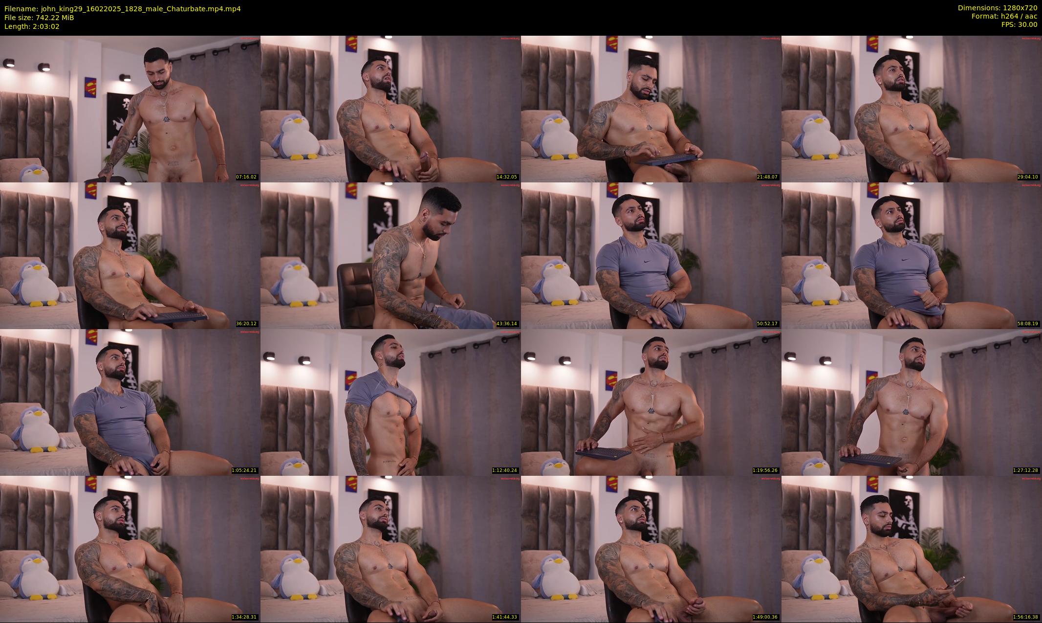 john_king29 — 124 minute Chaturbate male cam show recording, 720p, Feb 16, 2025