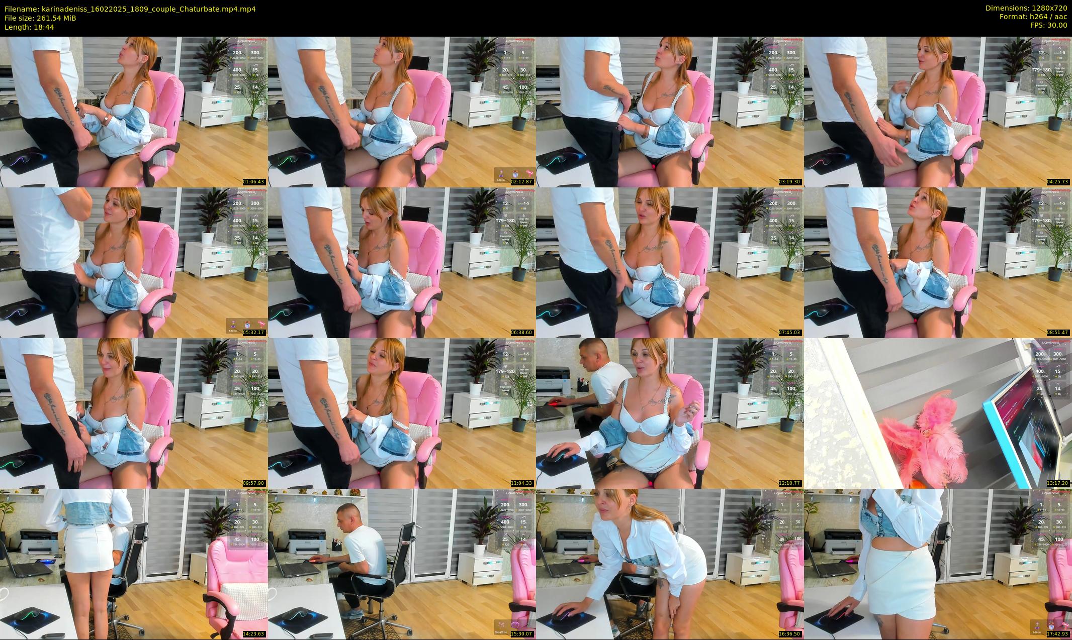 karinadeniss — 19 minute Chaturbate couple cam show recording, 720p, Feb 16, 2025