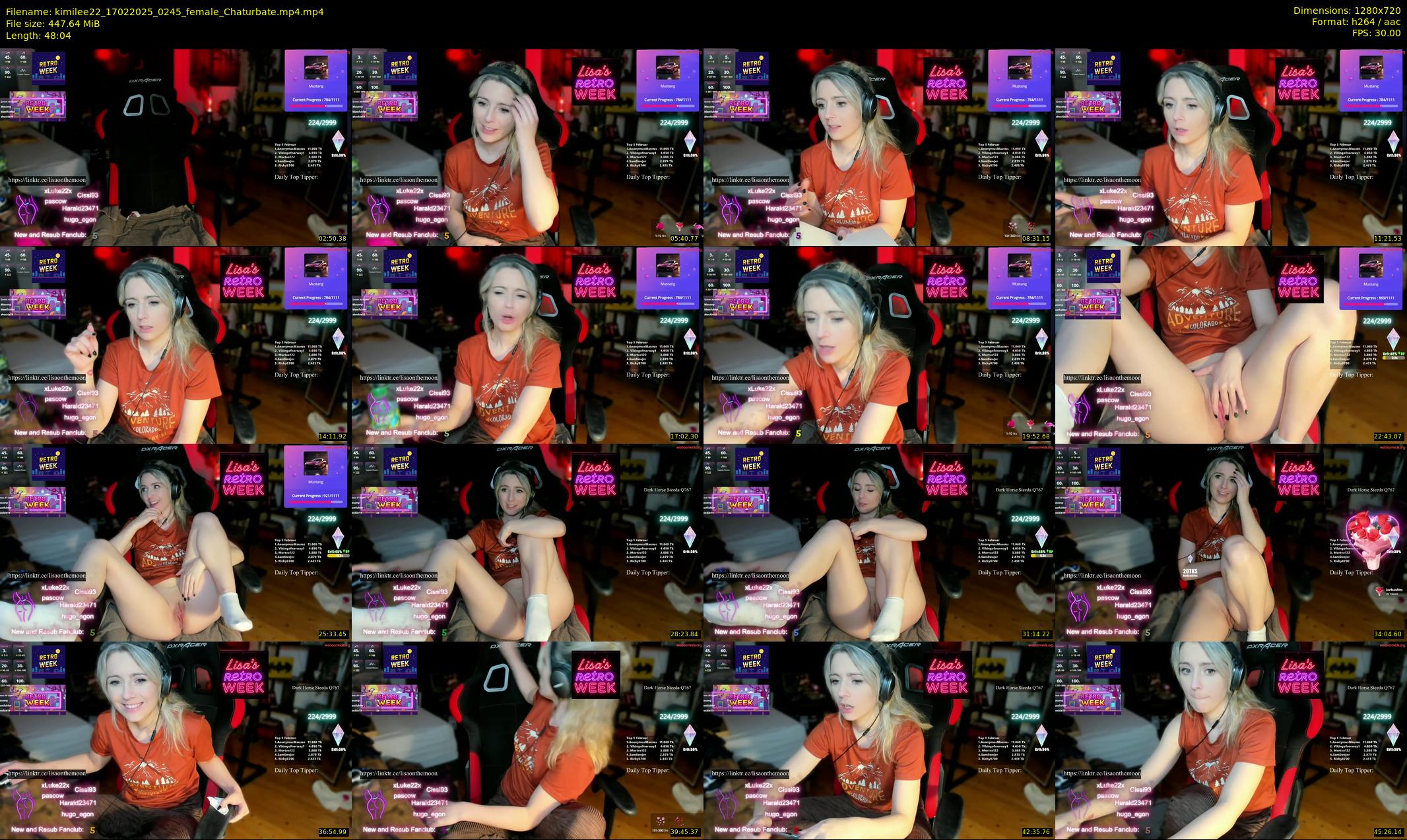kimilee22 — 49 minute Chaturbate female cam show recording, 720p, Feb 17, 2025