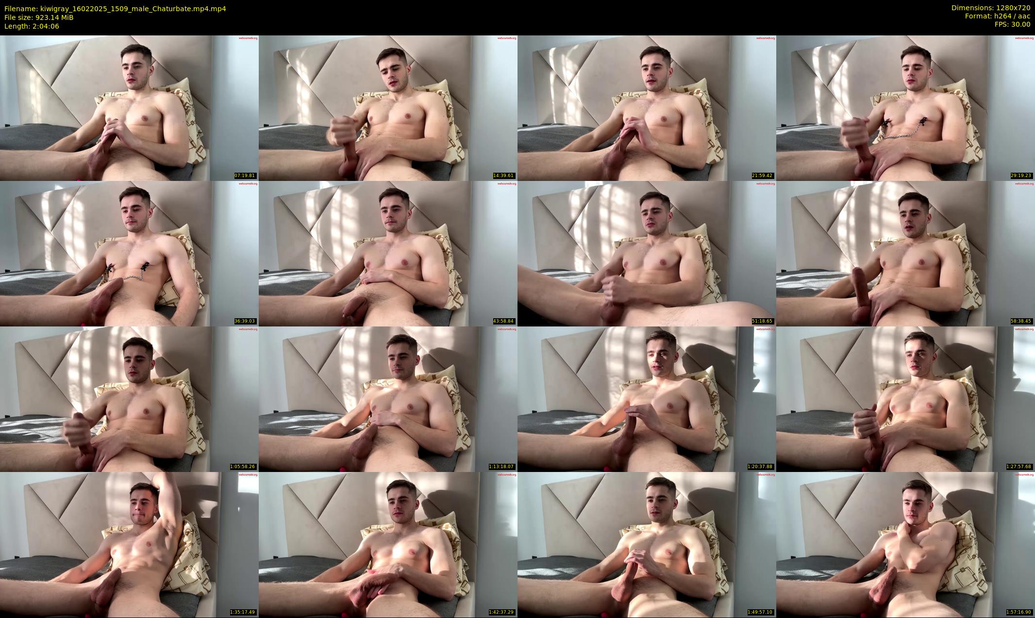 kiwigray — 125 minute Chaturbate male cam show recording, 720p, Feb 16, 2025