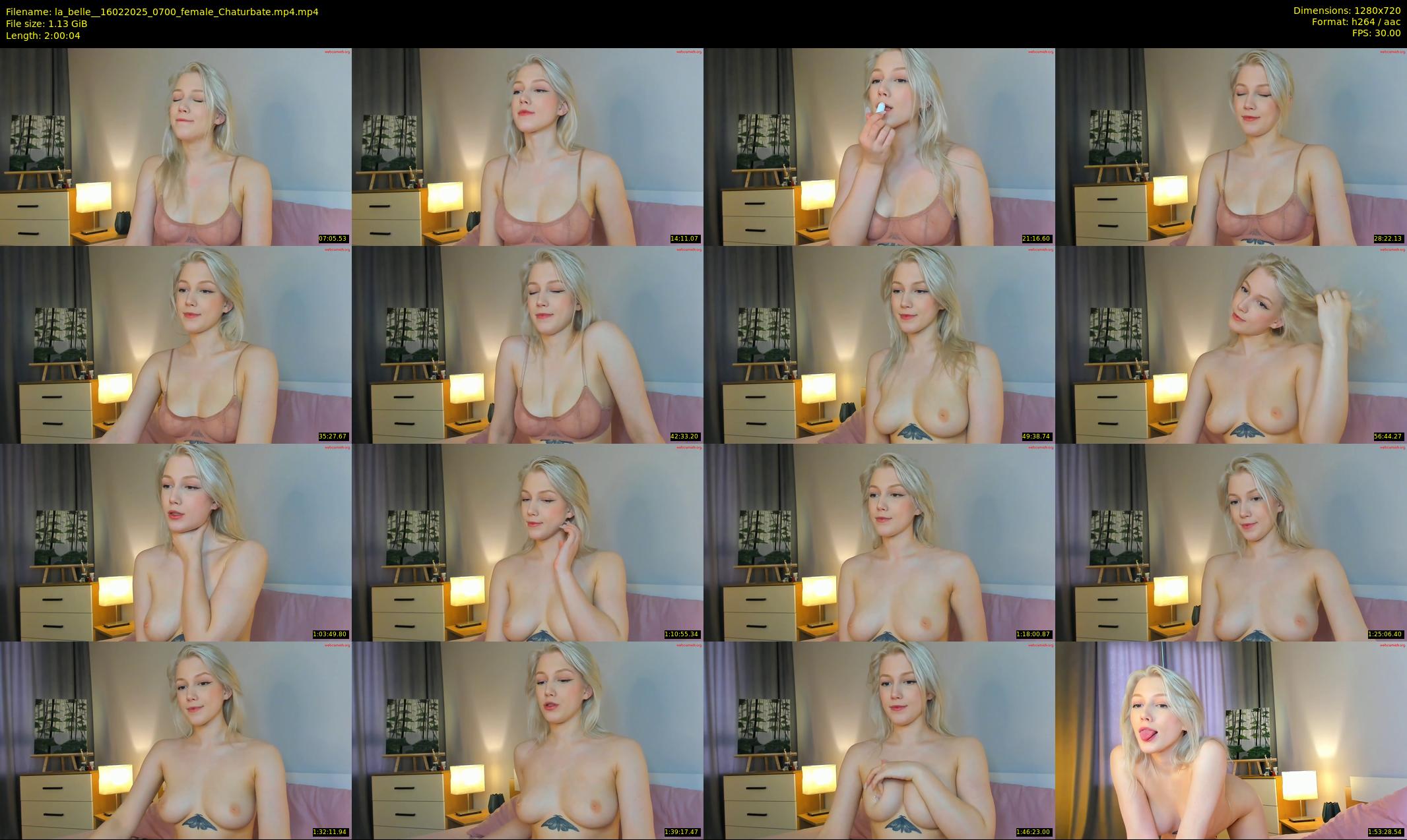 la_belle_ — 121 minute Chaturbate female cam show recording, 720p, Feb 16, 2025