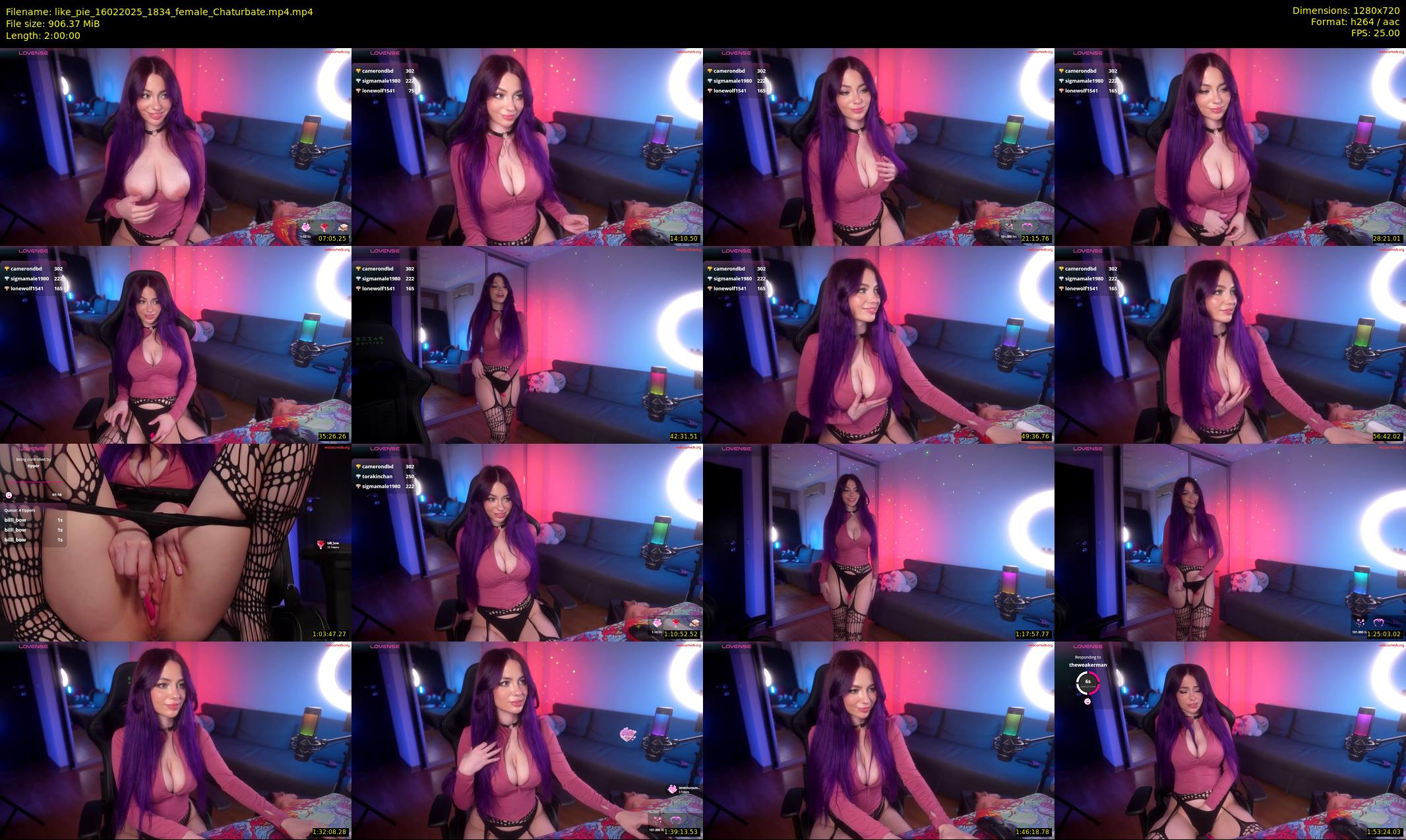 like_pie — 120 minute Chaturbate couple cam show recording, 720p, Feb 16, 2025