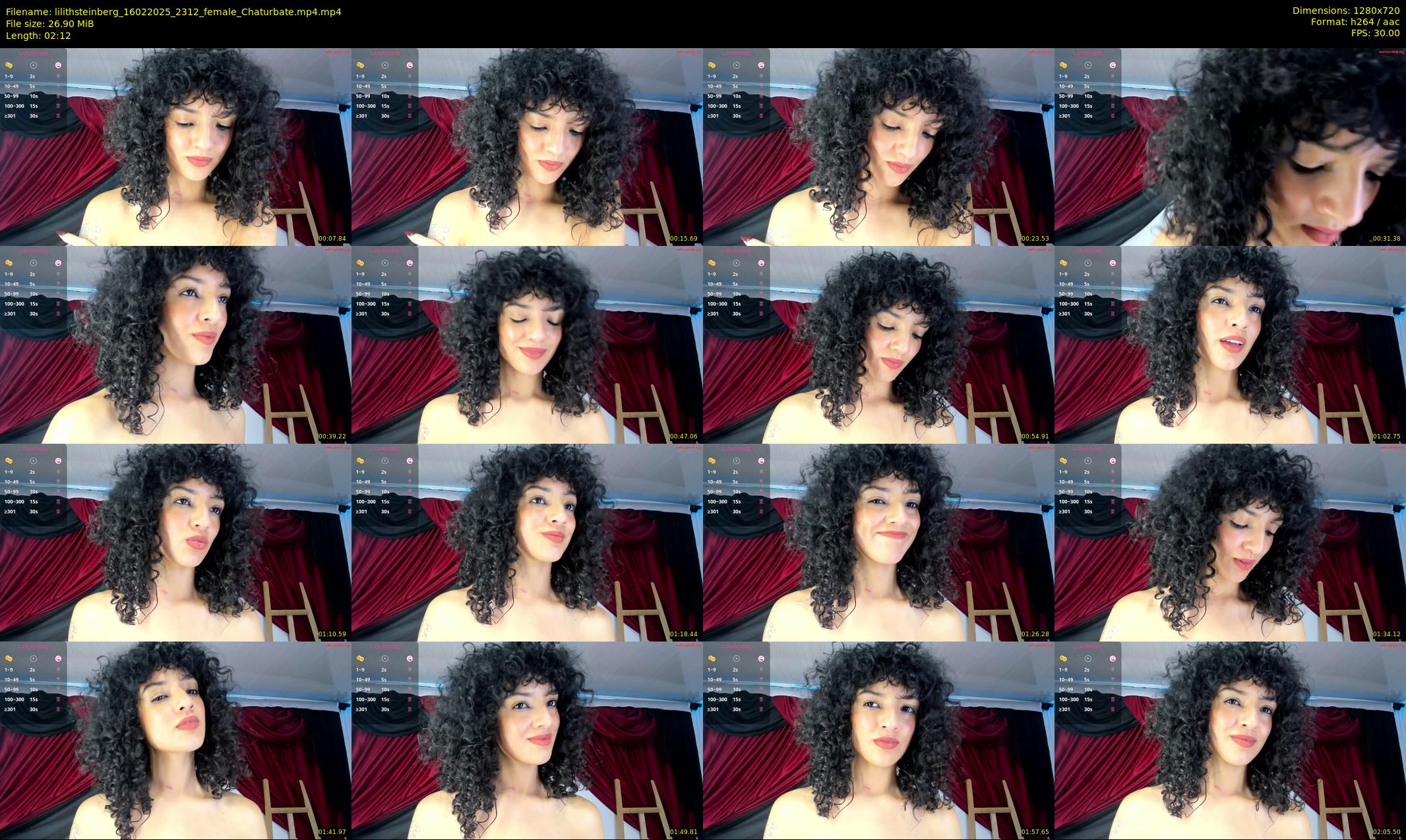 lilithsteinberg — 3 minute Chaturbate female cam show recording, 720p, Feb 16, 2025
