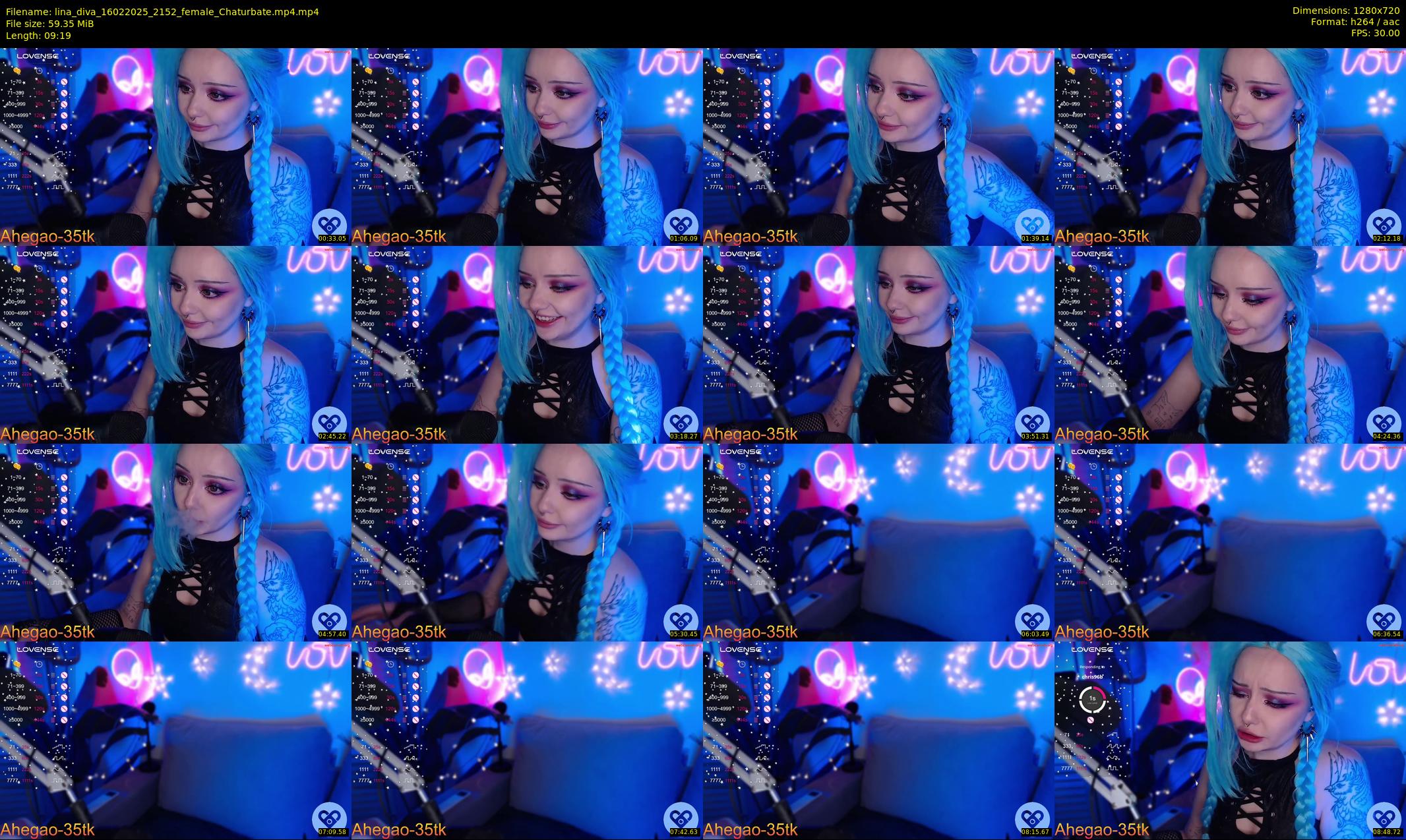 lina_diva — 10 minute Chaturbate female cam show recording, 720p, Feb 16, 2025