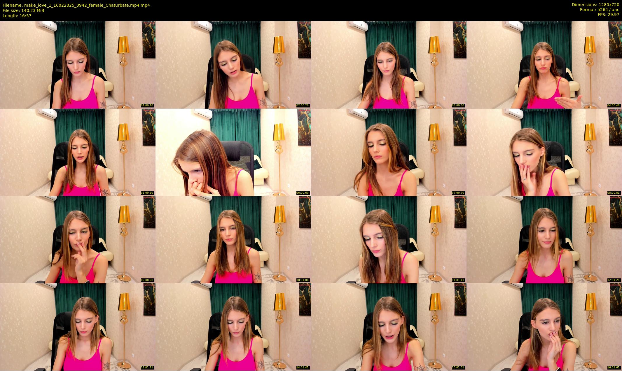 make_love_1 — 17 minute Chaturbate female cam show recording, 720p, Feb 16, 2025