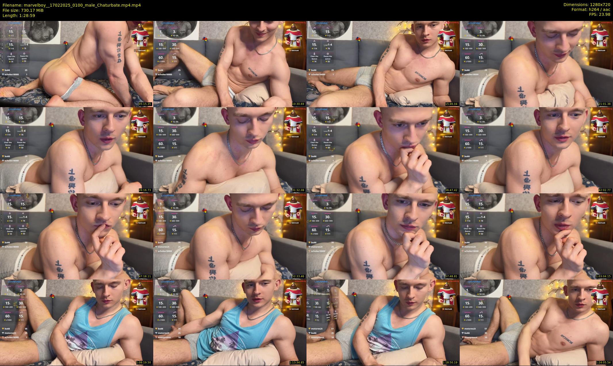 marvelboy_ — 89 minute Chaturbate male cam show recording, 720p, Feb 17, 2025