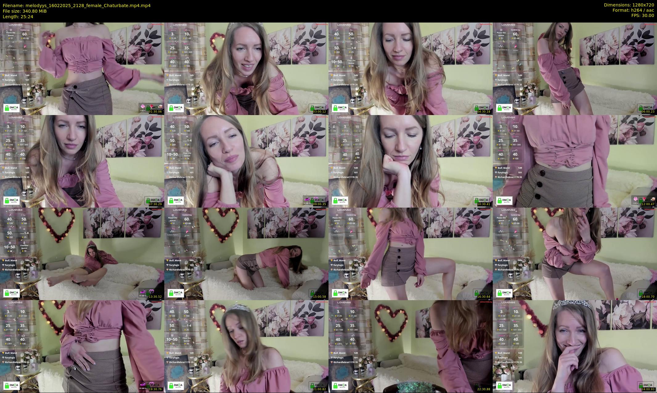 melodyys — 26 minute Chaturbate female cam show recording, 720p, Feb 16, 2025