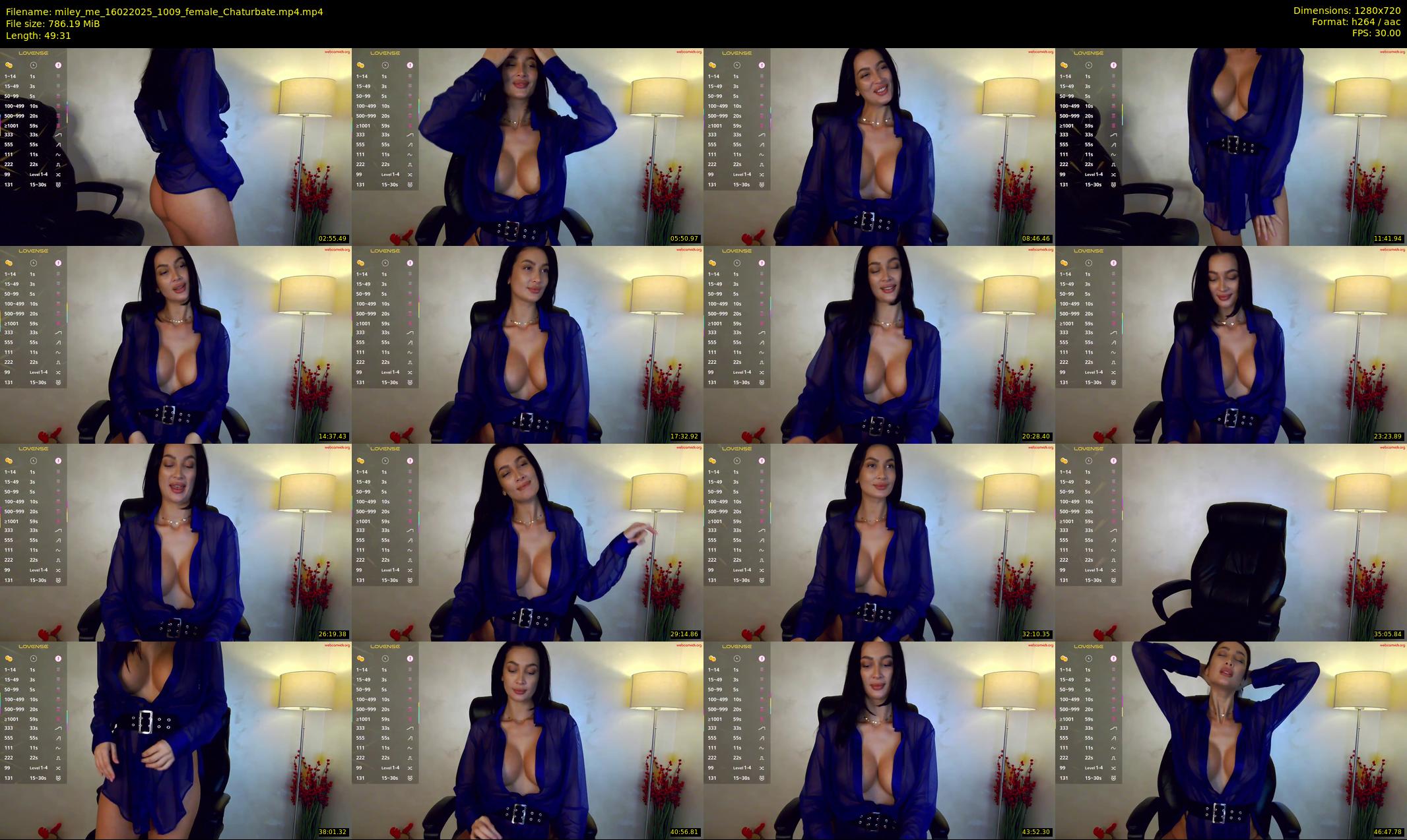 miley_me — 50 minute Chaturbate female cam show recording, 720p, Feb 16, 2025