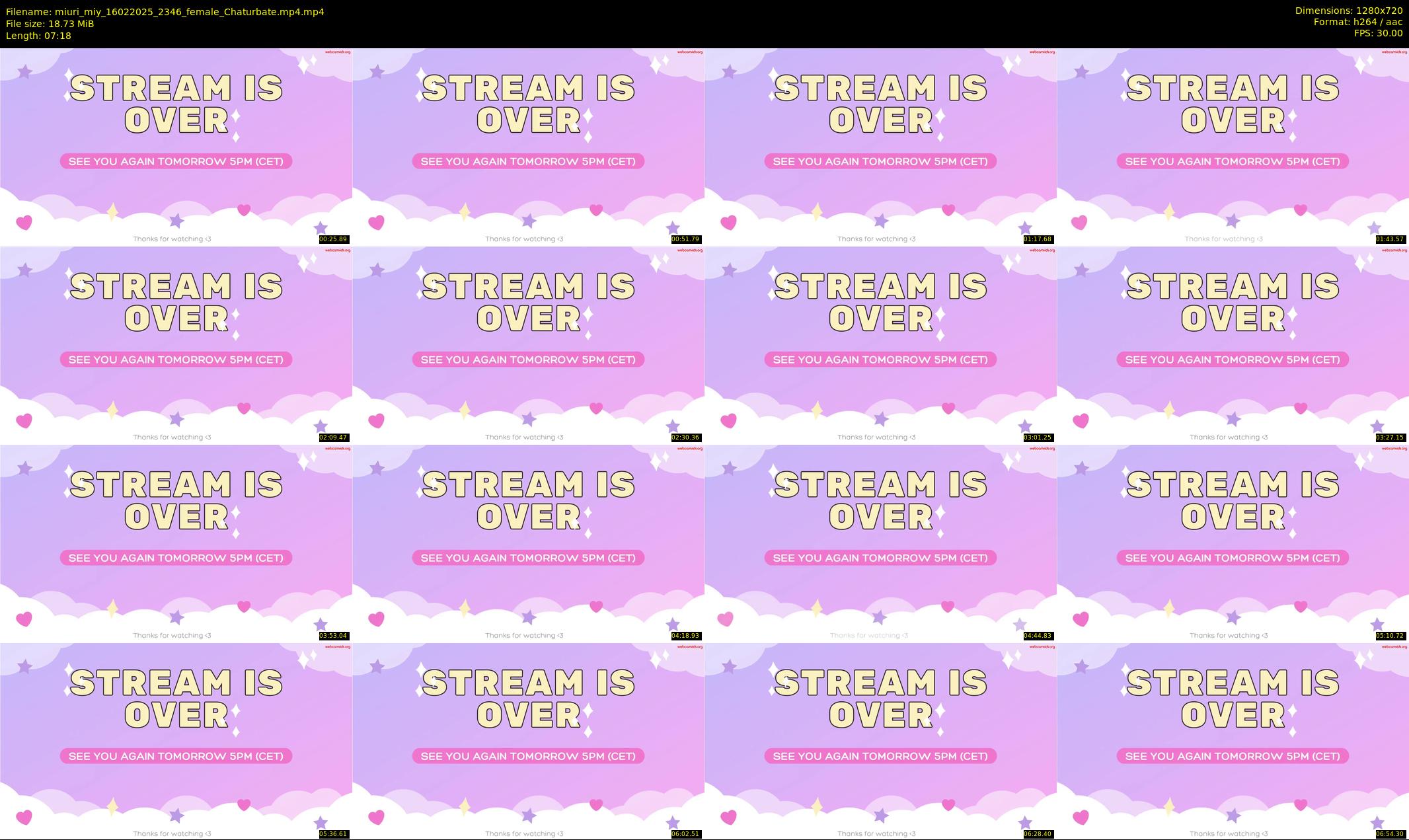 miuri_miy — 8 minute Chaturbate female cam show recording, 720p, Feb 16, 2025