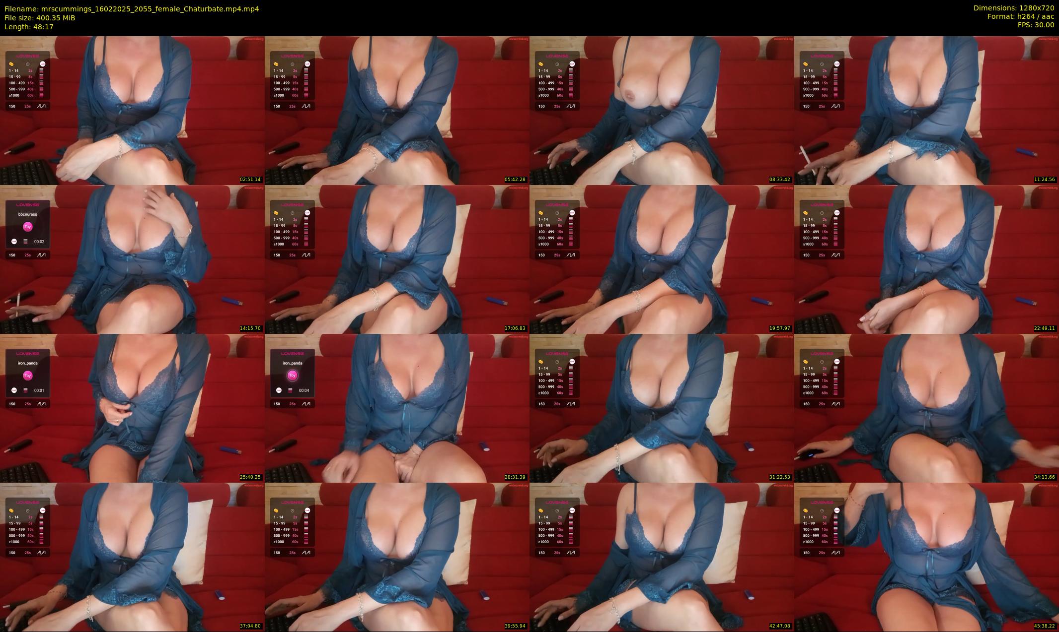 mrscummings — 49 minute Chaturbate female cam show recording, 720p, Feb 16, 2025