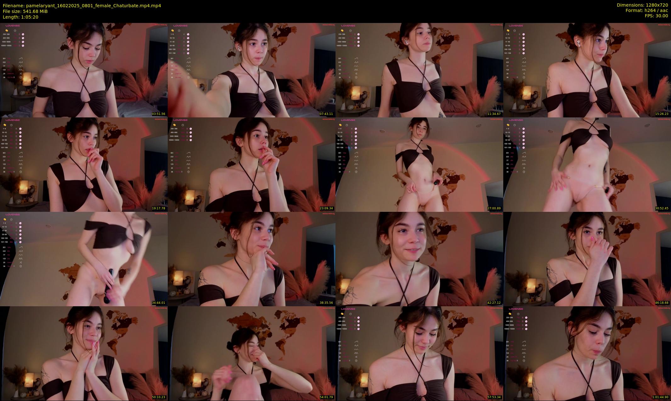 pamelaryant — 66 minute Chaturbate female cam show recording, 720p, Feb 16, 2025