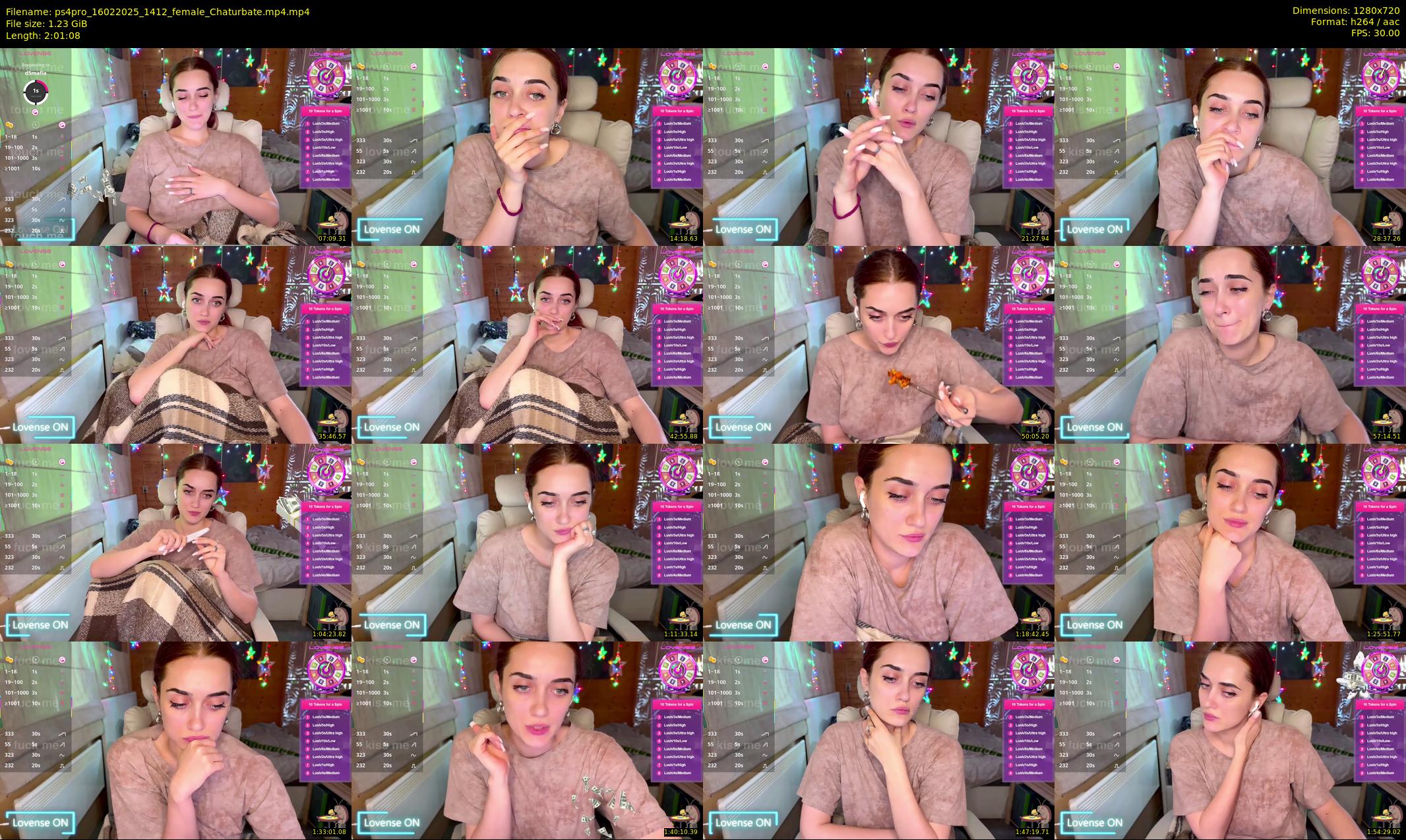 ps4pro — 122 minute Chaturbate female cam show recording, 720p, Feb 16, 2025