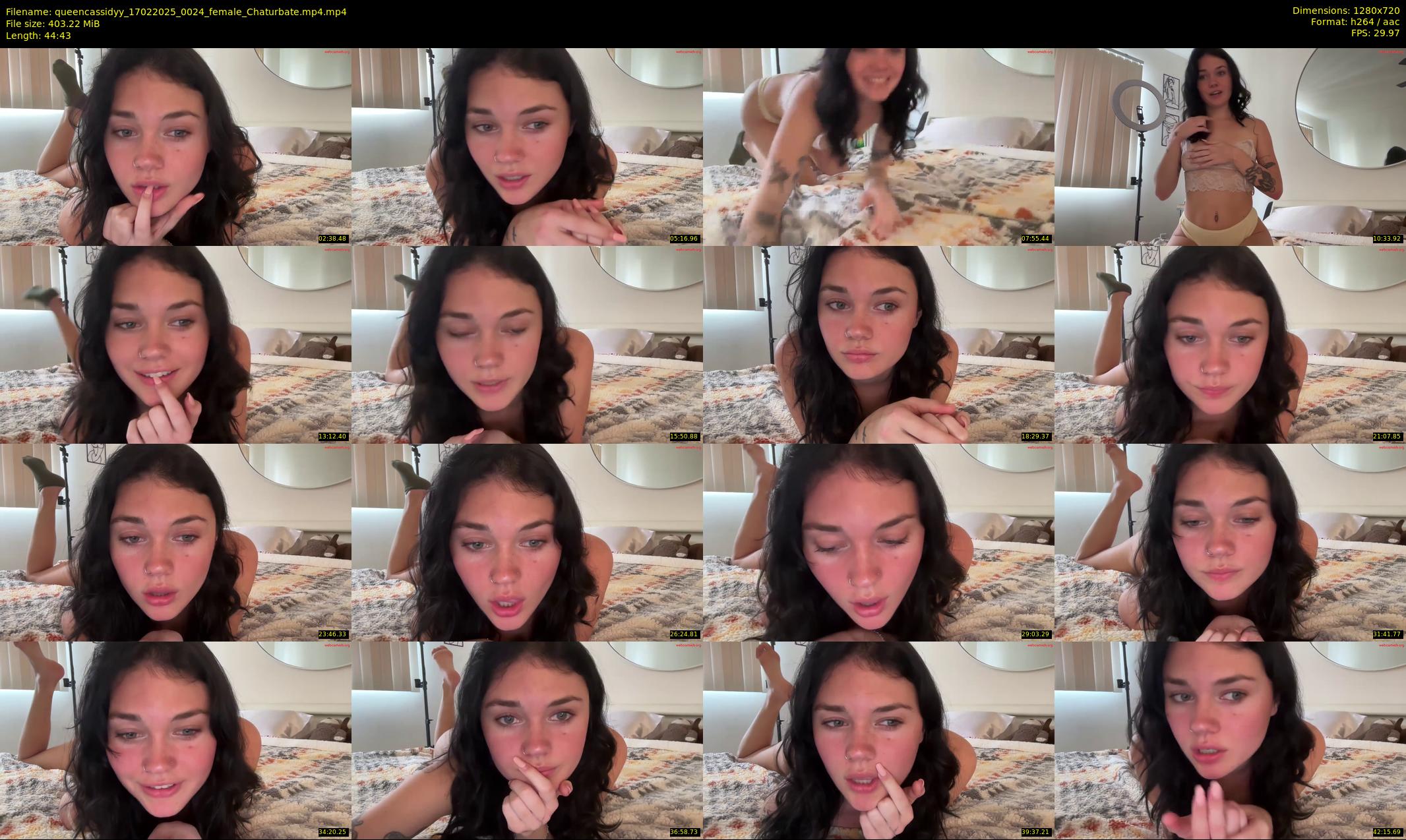 queencassidyy — 45 minute Chaturbate female cam show recording, 720p, Feb 17, 2025