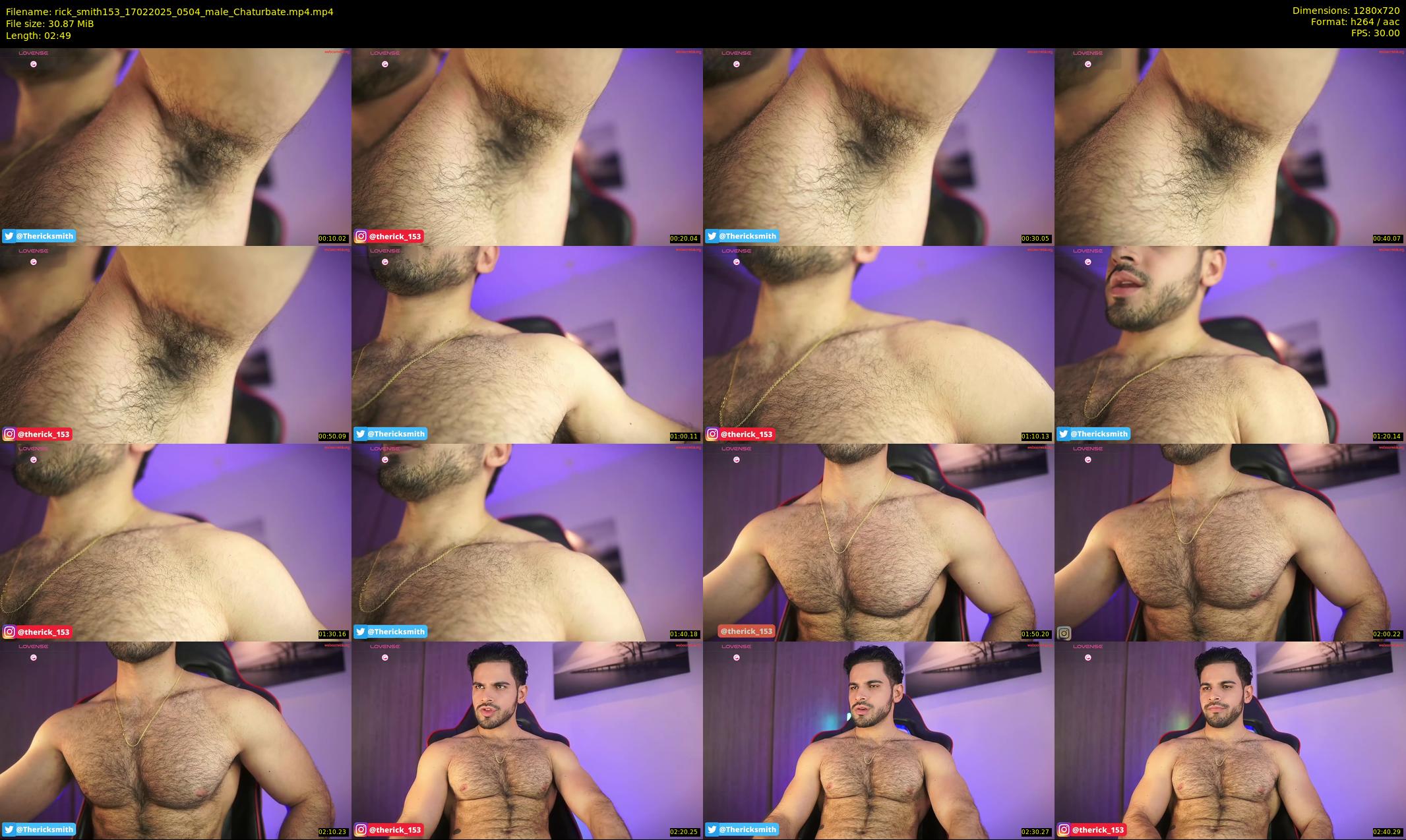 rick_smith153 — 3 minute Chaturbate male cam show recording, 720p, Feb 17, 2025