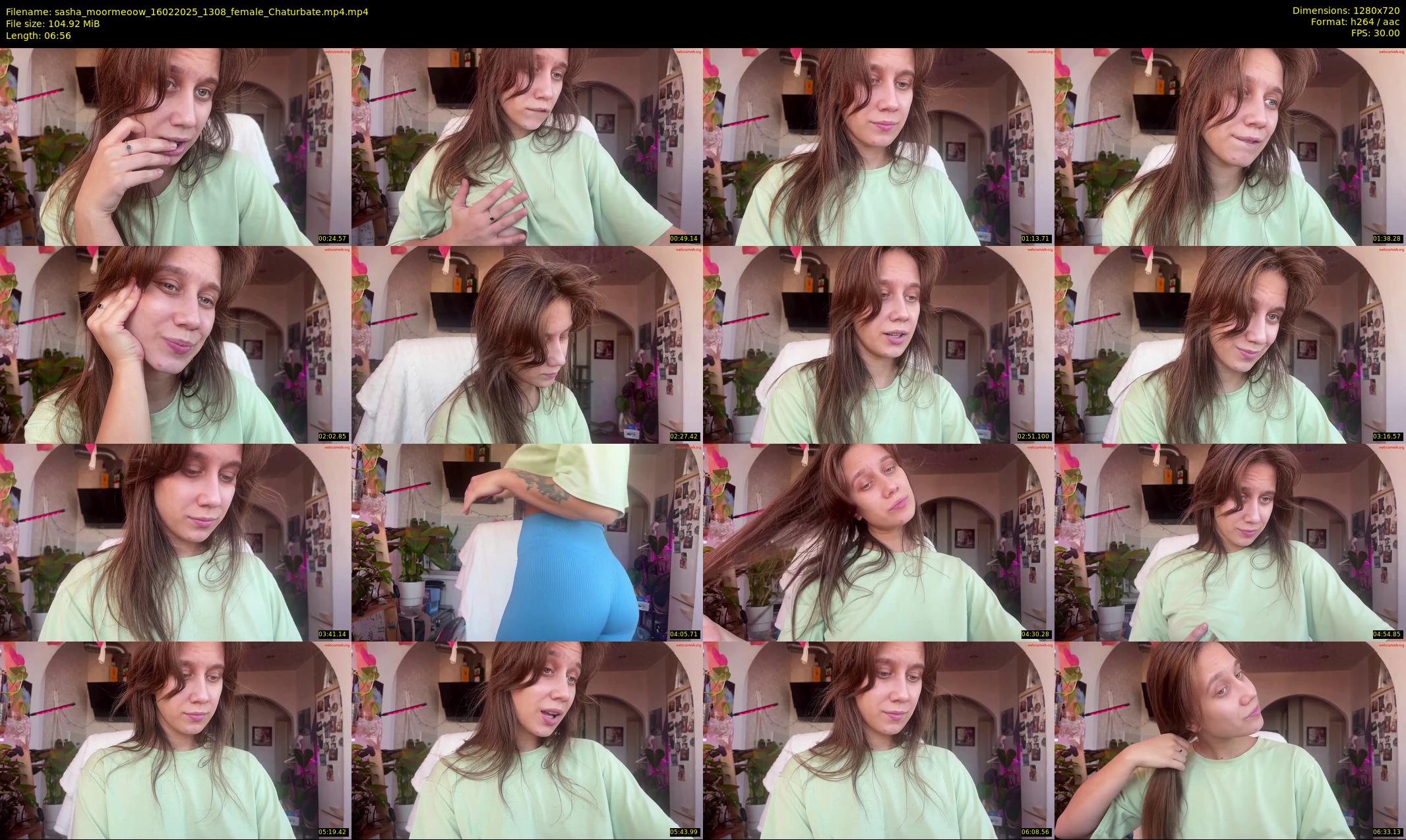 sasha_moormeoow — 7 minute Chaturbate female cam show recording, 720p, Feb 16, 2025