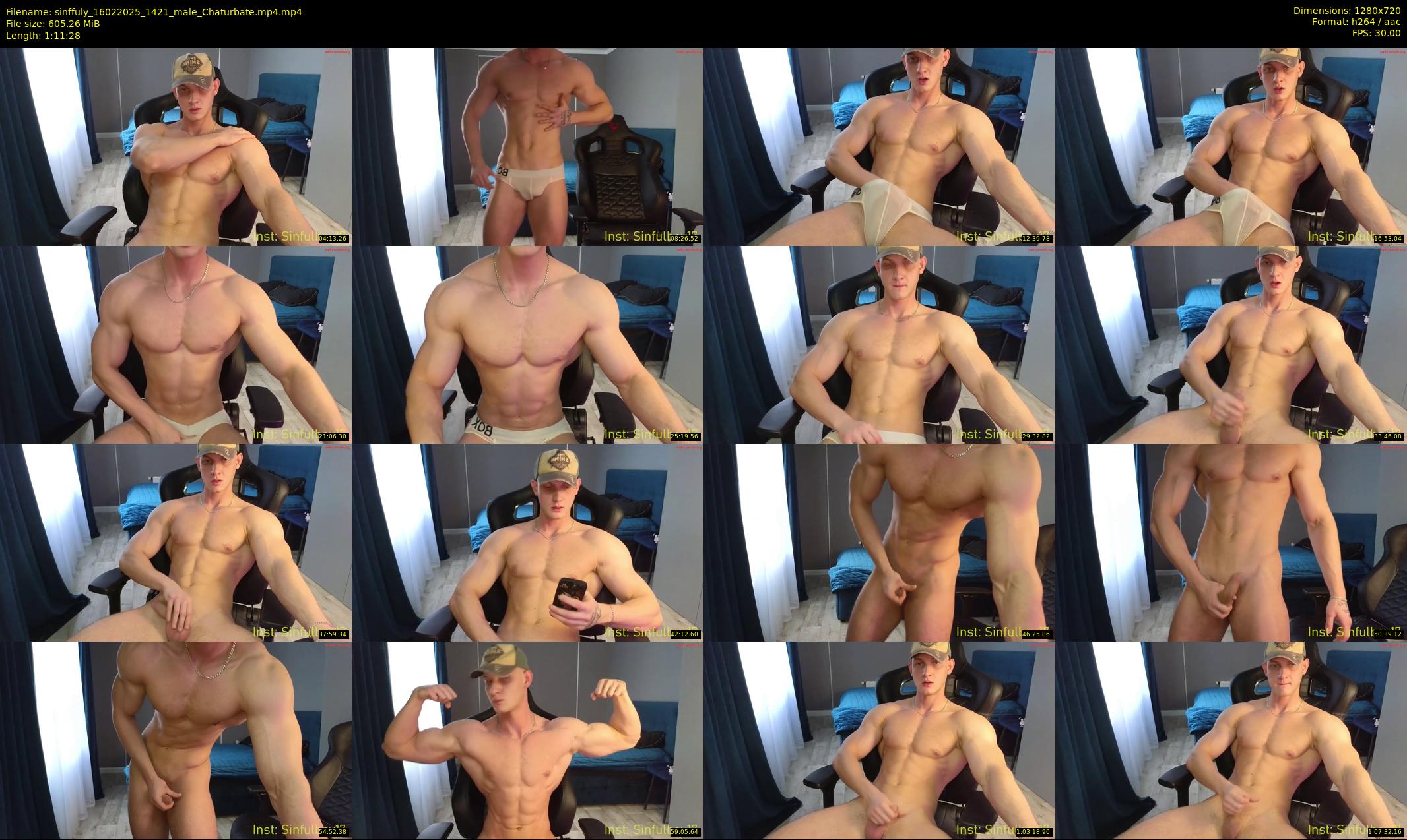 sinffuly — 72 minute Chaturbate male cam show recording, 720p, Feb 16, 2025