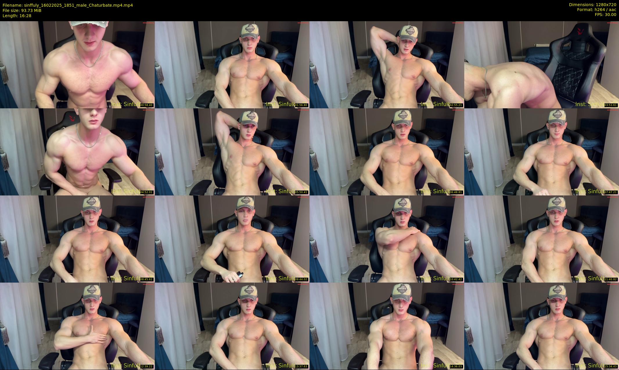 sinffuly — 17 minute Chaturbate male cam show recording, 720p, Feb 16, 2025