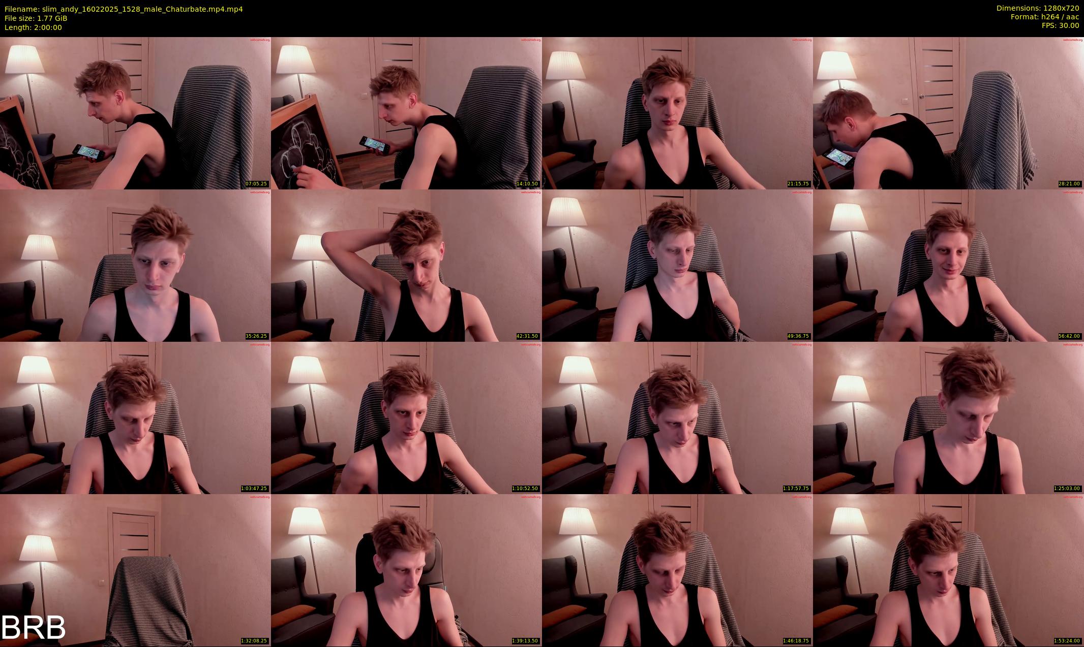 slim_andy — 120 minute Chaturbate male cam show recording, 720p, Feb 16, 2025