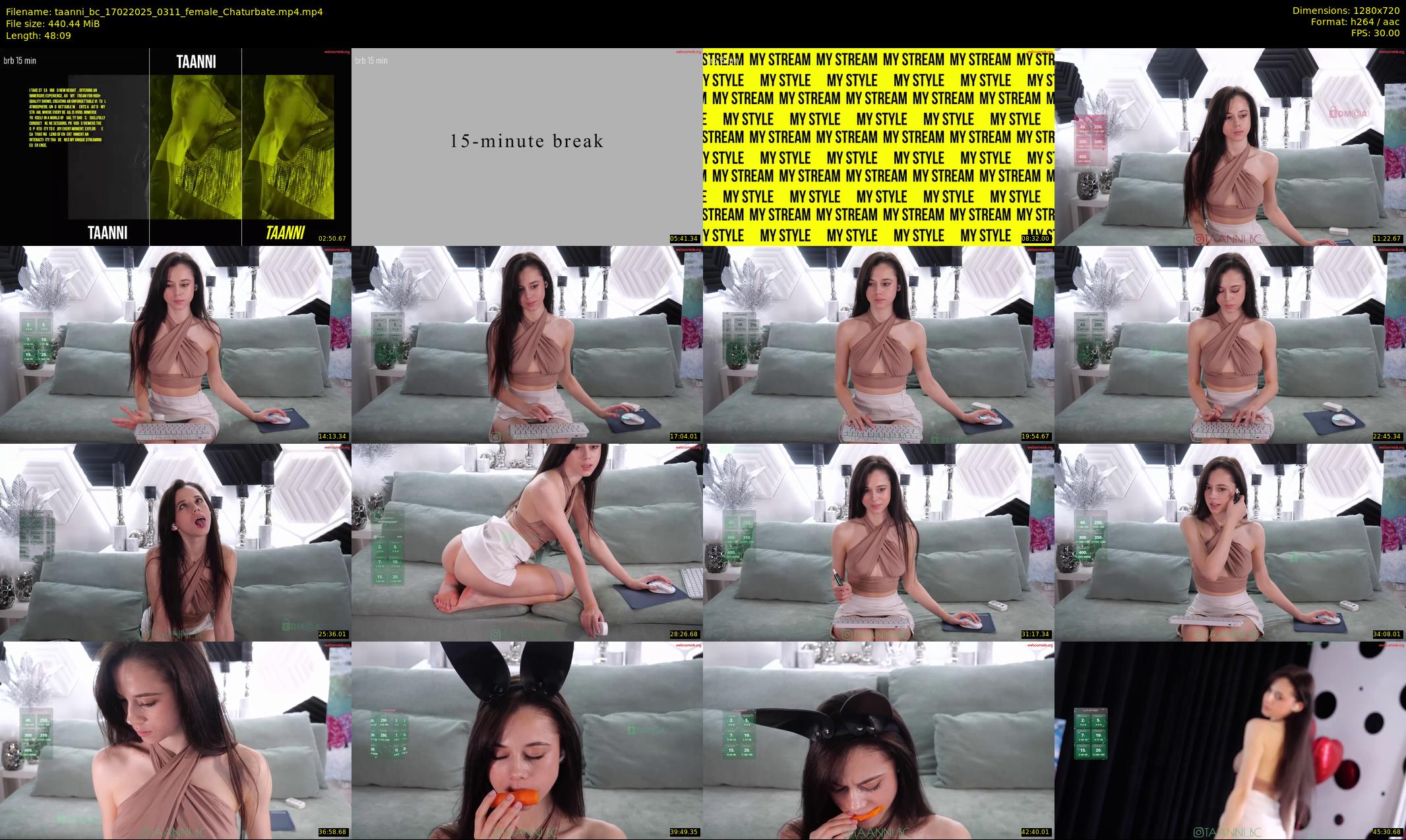 taanni_bc — 49 minute Chaturbate female cam show recording, 720p, Feb 17, 2025