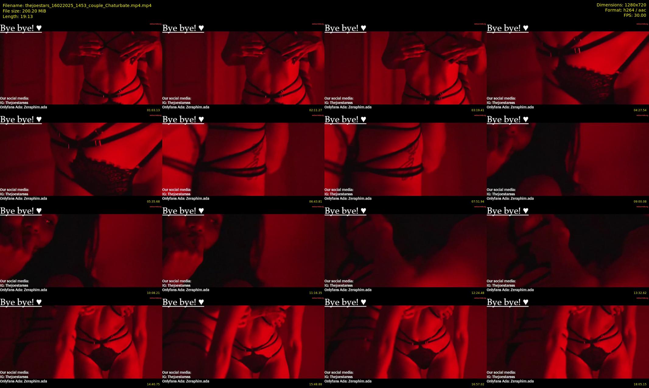 thejoestars — 20 minute Chaturbate couple cam show recording, 720p, Feb 16, 2025