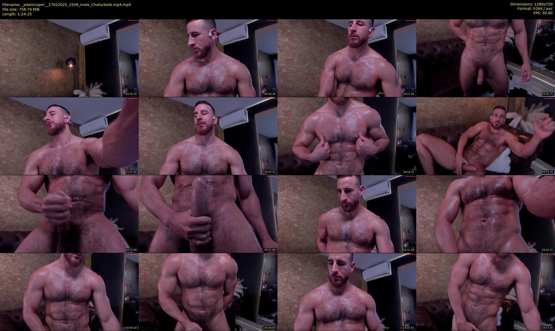 _adamcoper_ — 85 minute Chaturbate male cam show recording, 720p, Feb 17, 2025