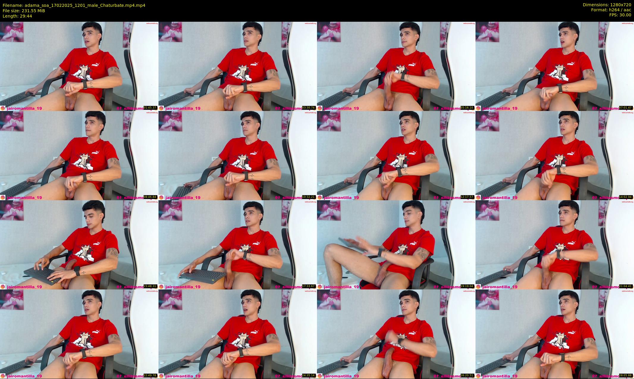 adama_soa — 30 minute Chaturbate male cam show recording, 720p, Feb 17, 2025