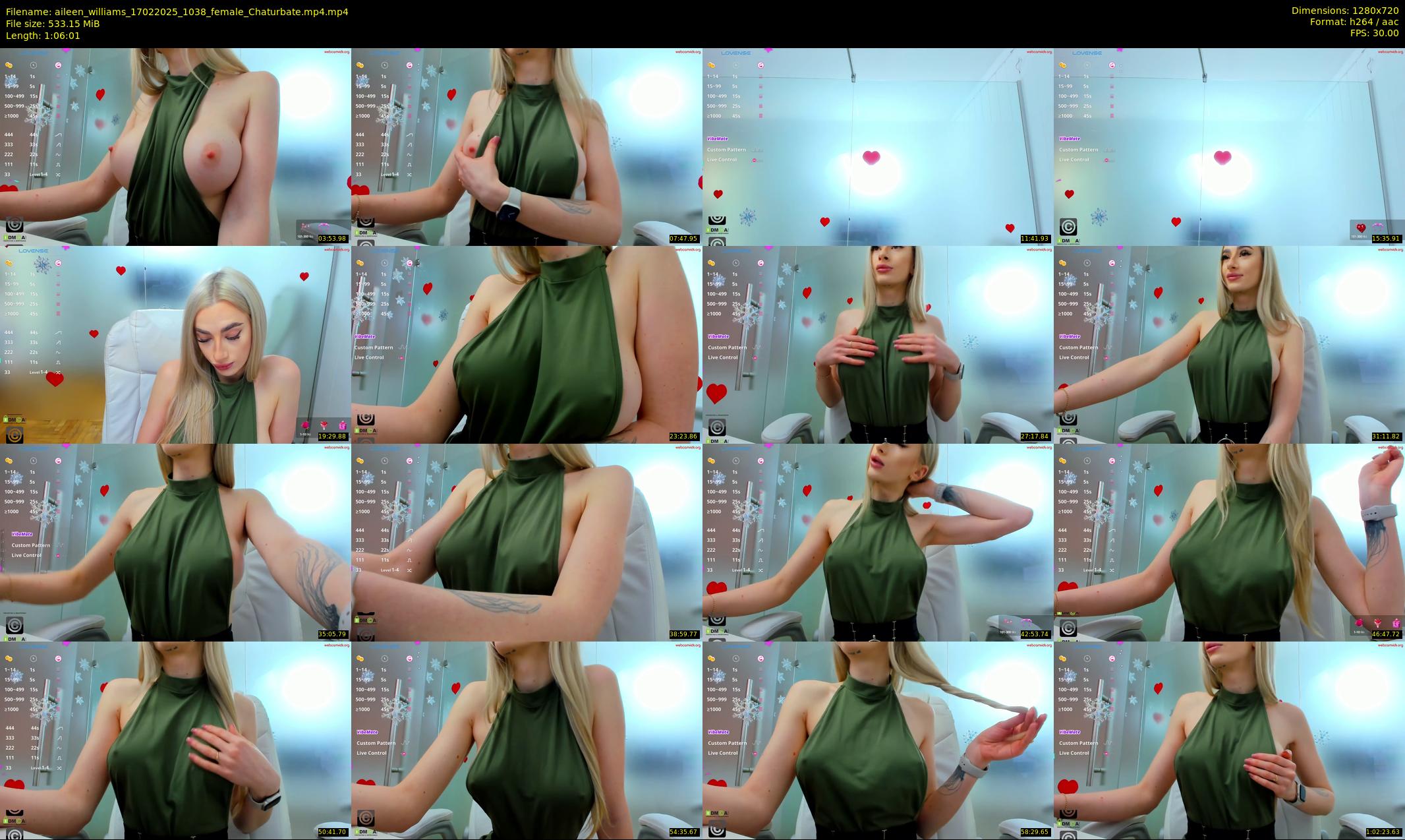 aileen_williams — 67 minute Chaturbate female cam show recording, 720p, Feb 17, 2025
