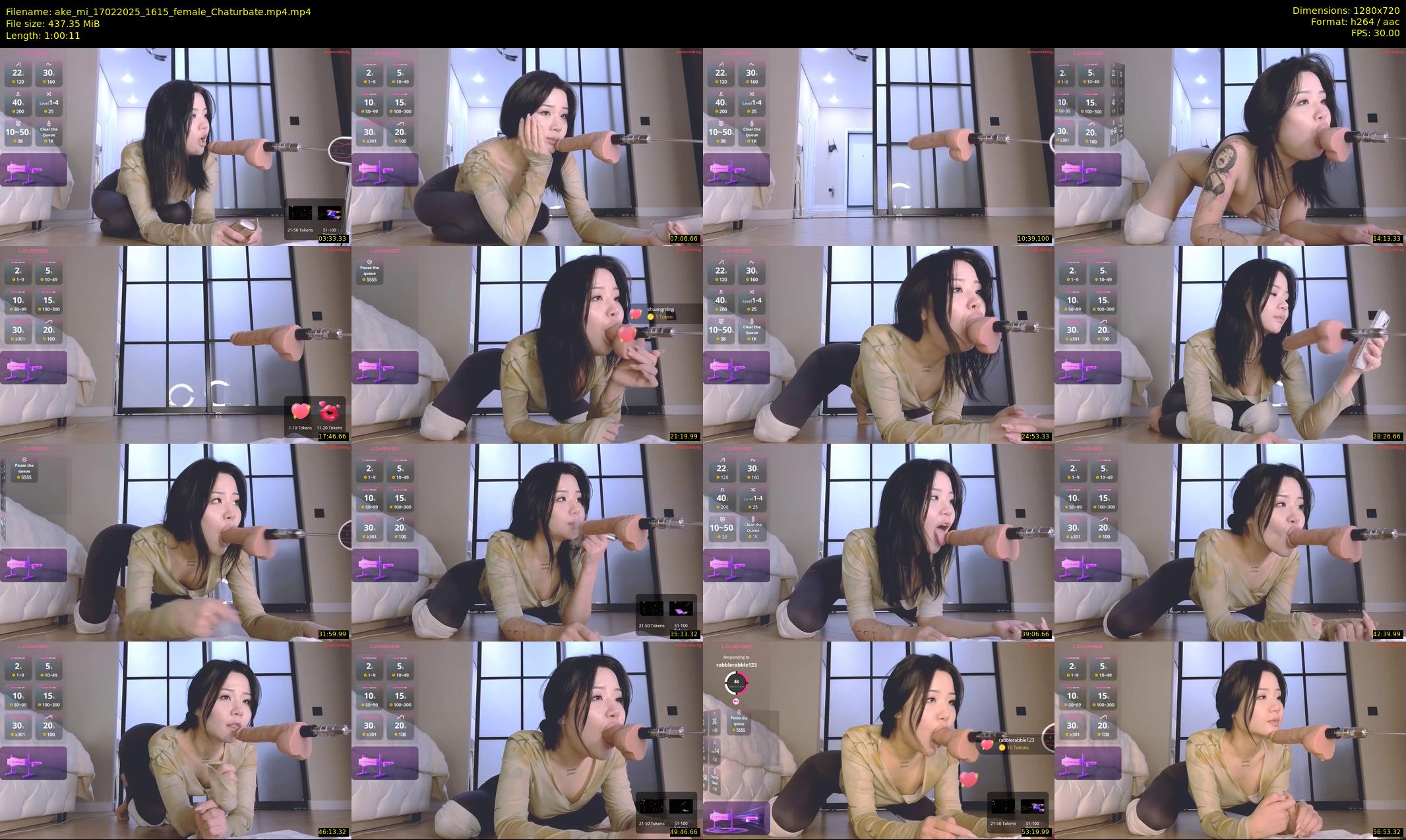 ake_mi — 61 minute Chaturbate female cam show recording, 720p, Feb 17, 2025